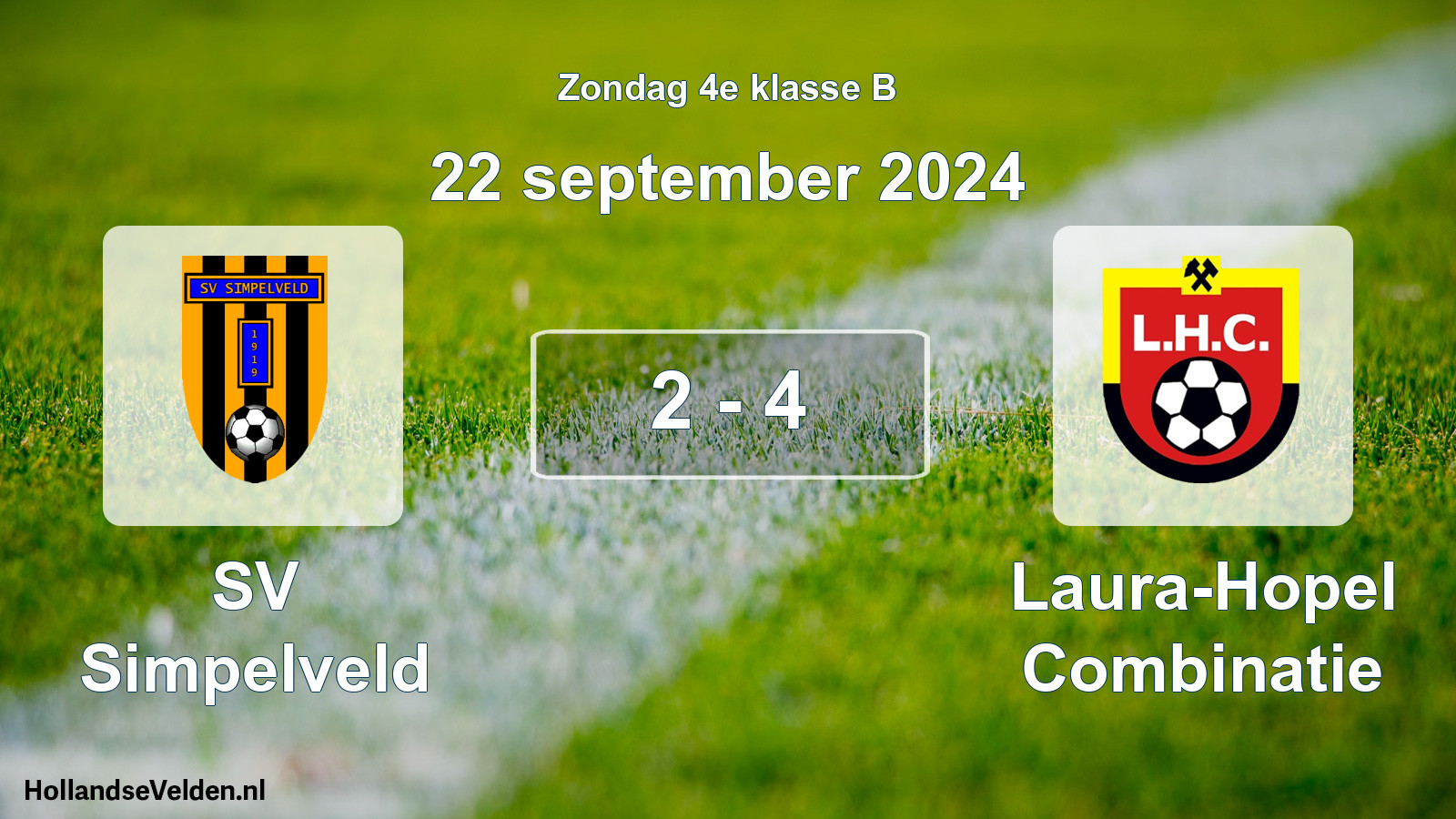 Total number of matches played: SV Simpelveld - Laura-Hopel Combinatie 2 - 4 (22 September 2024)
