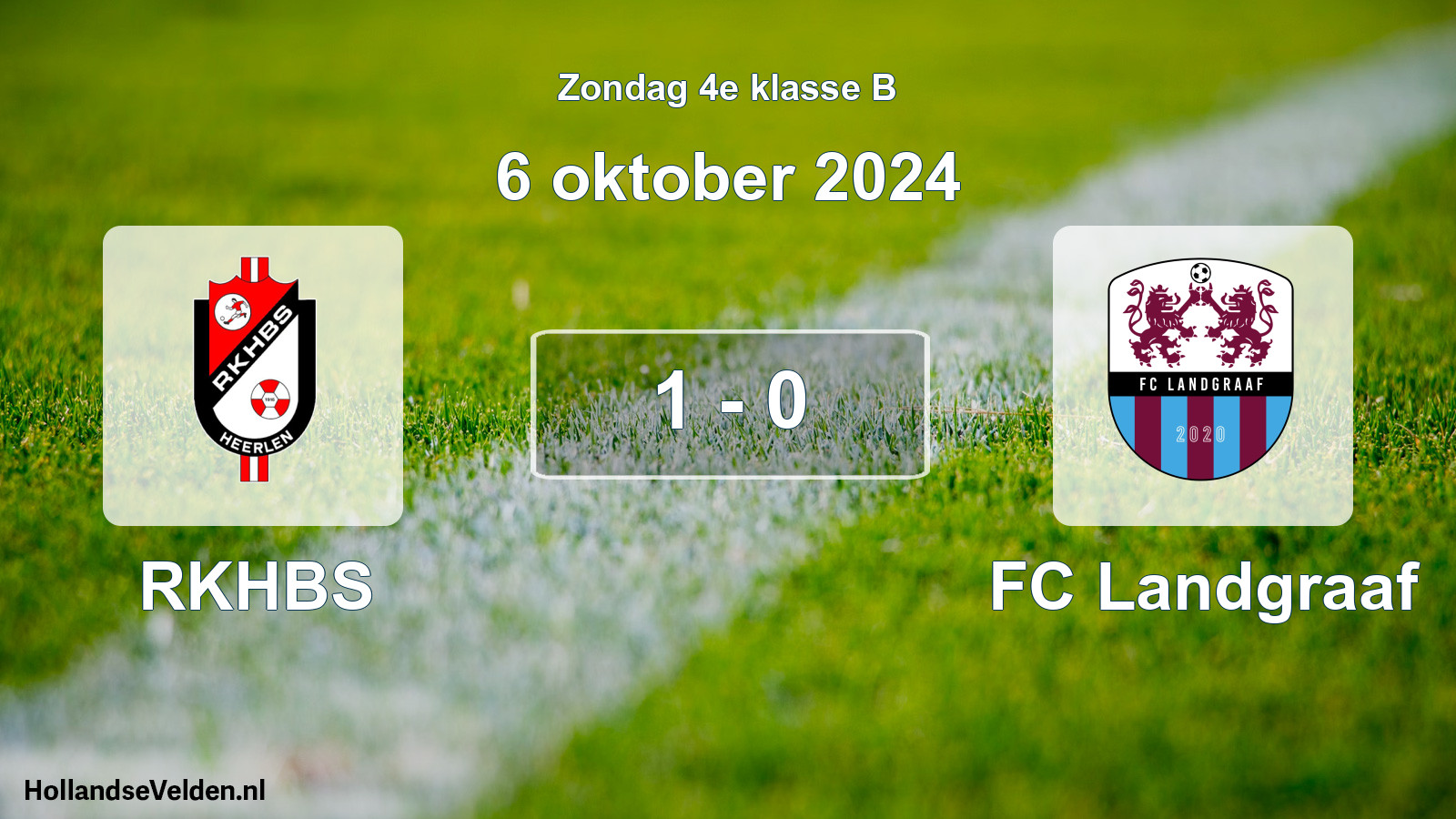 Total number of matches played: RKHBS - FC Landgraaf 1 - 0 (6 October 2024)