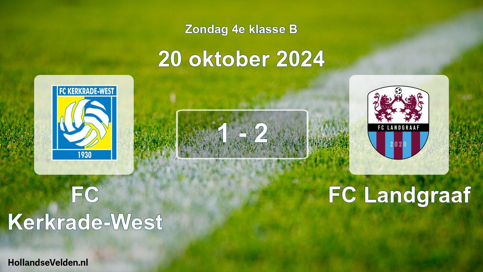 Total number of matches played: FC Kerkrade-West - FC Landgraaf 1 - 2 (20 October 2024)