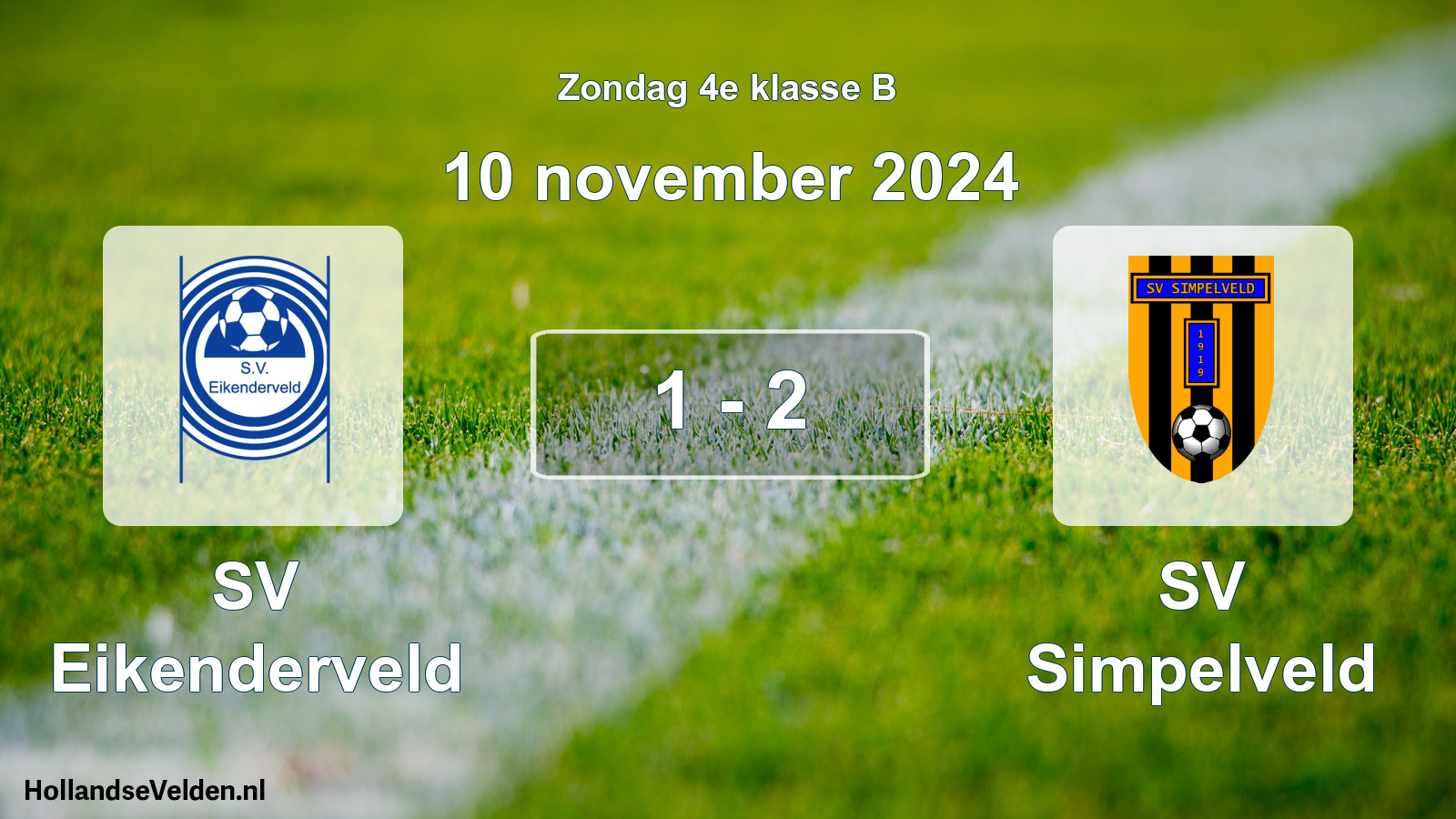 Total number of matches played: SV Eikenderveld - SV Simpelveld 1 - 2 (10 November 2024)