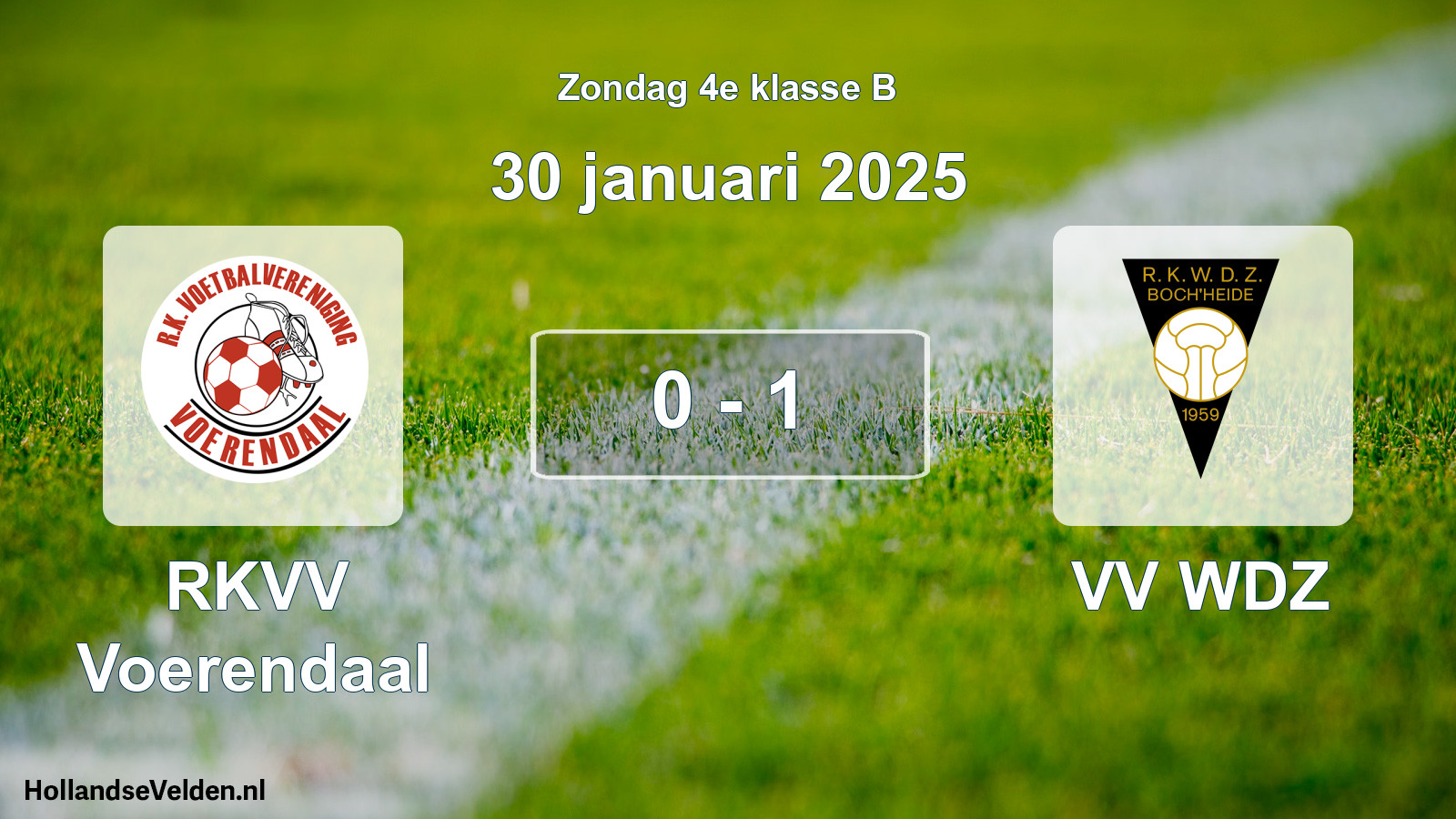 Total number of matches played: RKVV Voerendaal - VV WDZ 0 - 1 (30 January 2025)