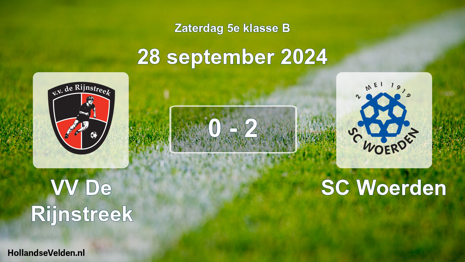 Total number of matches played: VV De Rijnstreek - SC Woerden 0 - 2 (28 September 2024)