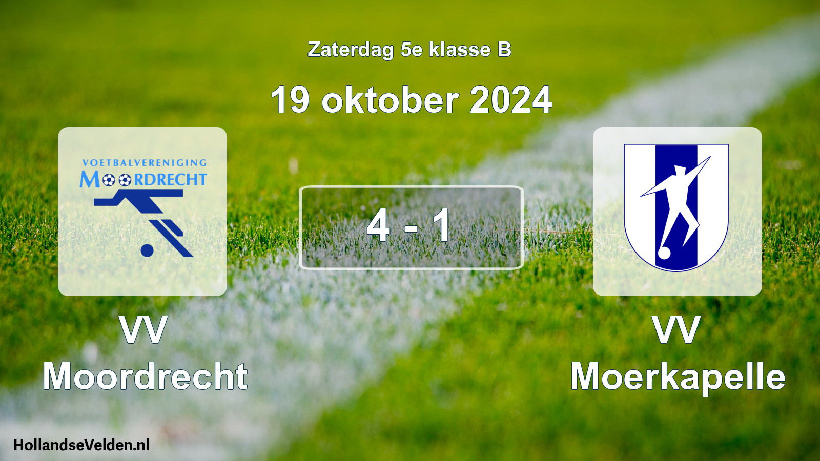 Total number of matches played: VV Moordrecht - VV Moerkapelle 4 - 1 (19 October 2024)