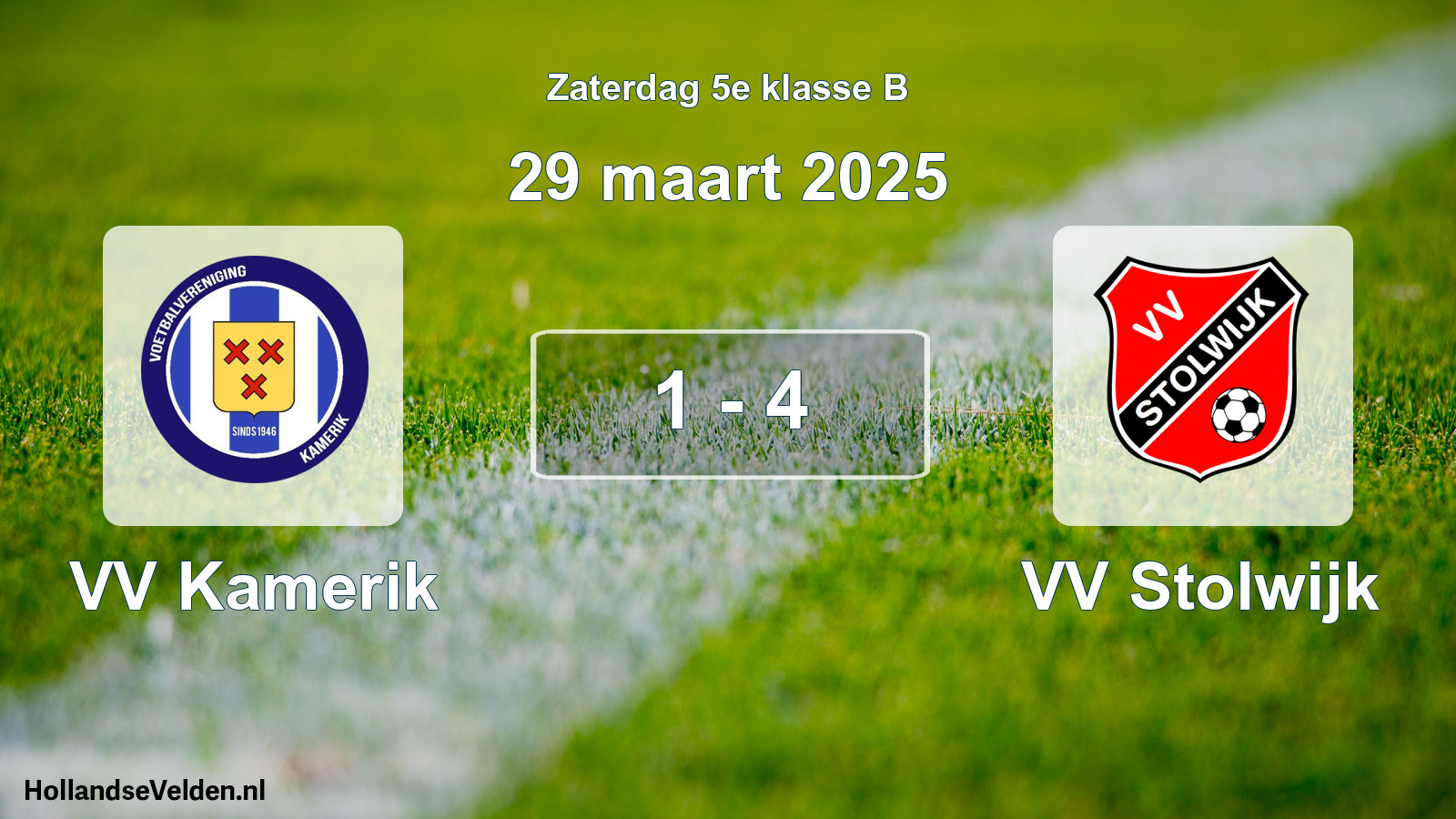 Total number of matches played: VV Kamerik - VV Stolwijk 1 - 4 (29 March 2025)
