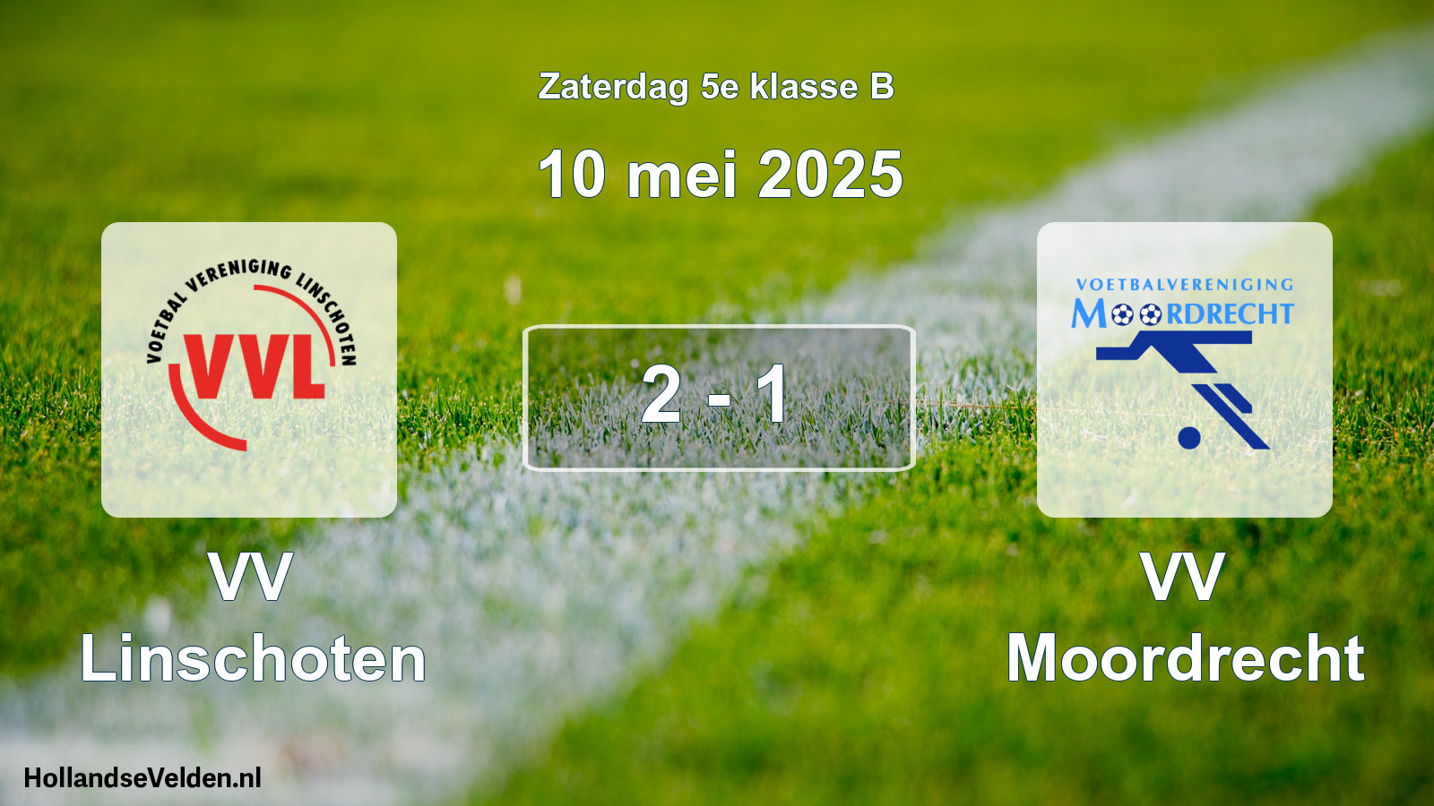 Total number of matches played: VV Linschoten - VV Moordrecht 2 - 1 (10 May 2025)
