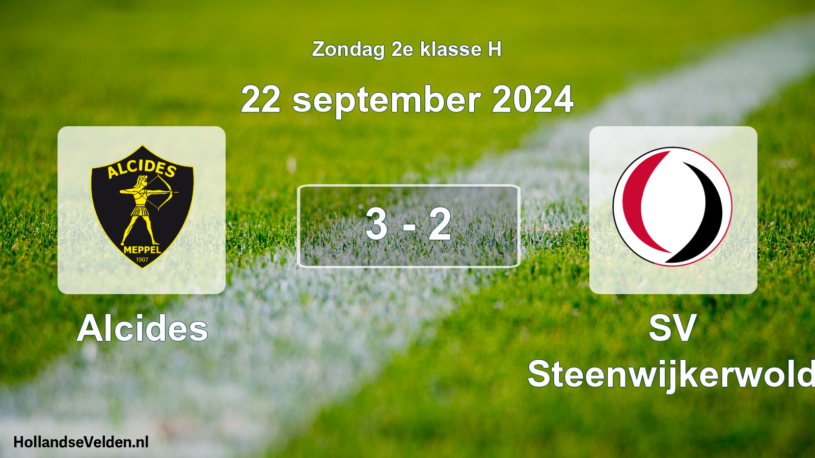 Total number of matches played: Alcides - SV Steenwijkerwold 3 - 2 (22 September 2024)