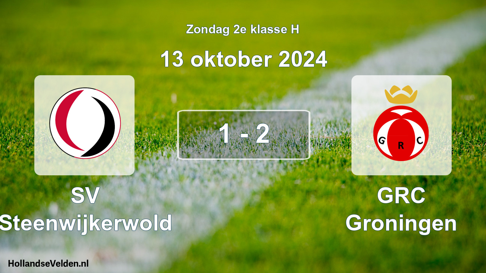 Total number of matches played: SV Steenwijkerwold - GRC Groningen 1 - 2 (13 October 2024)
