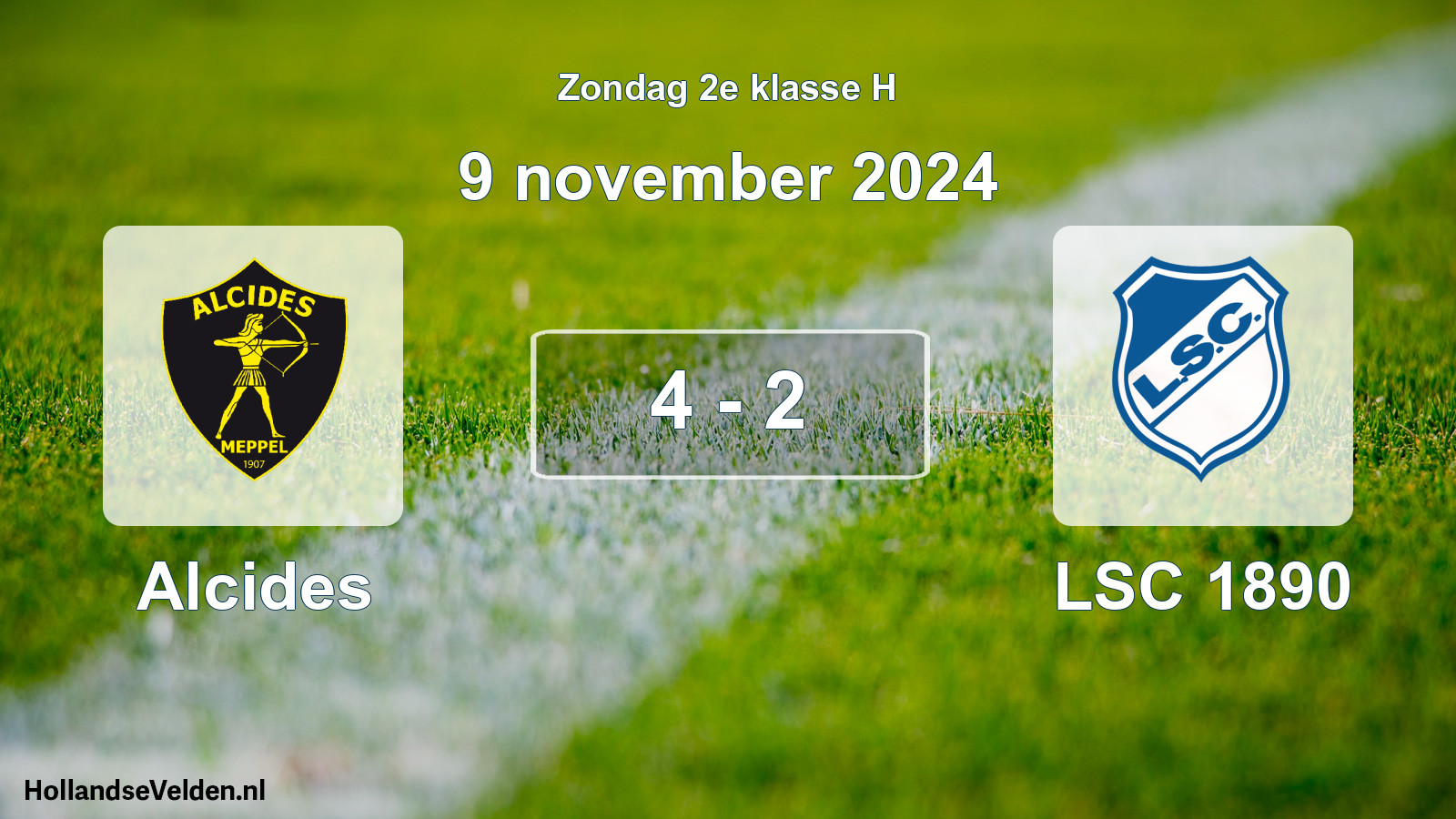 Gespeelde wedstrijd: Alcides - LSC 1890 4 - 2 (9 november 2024)