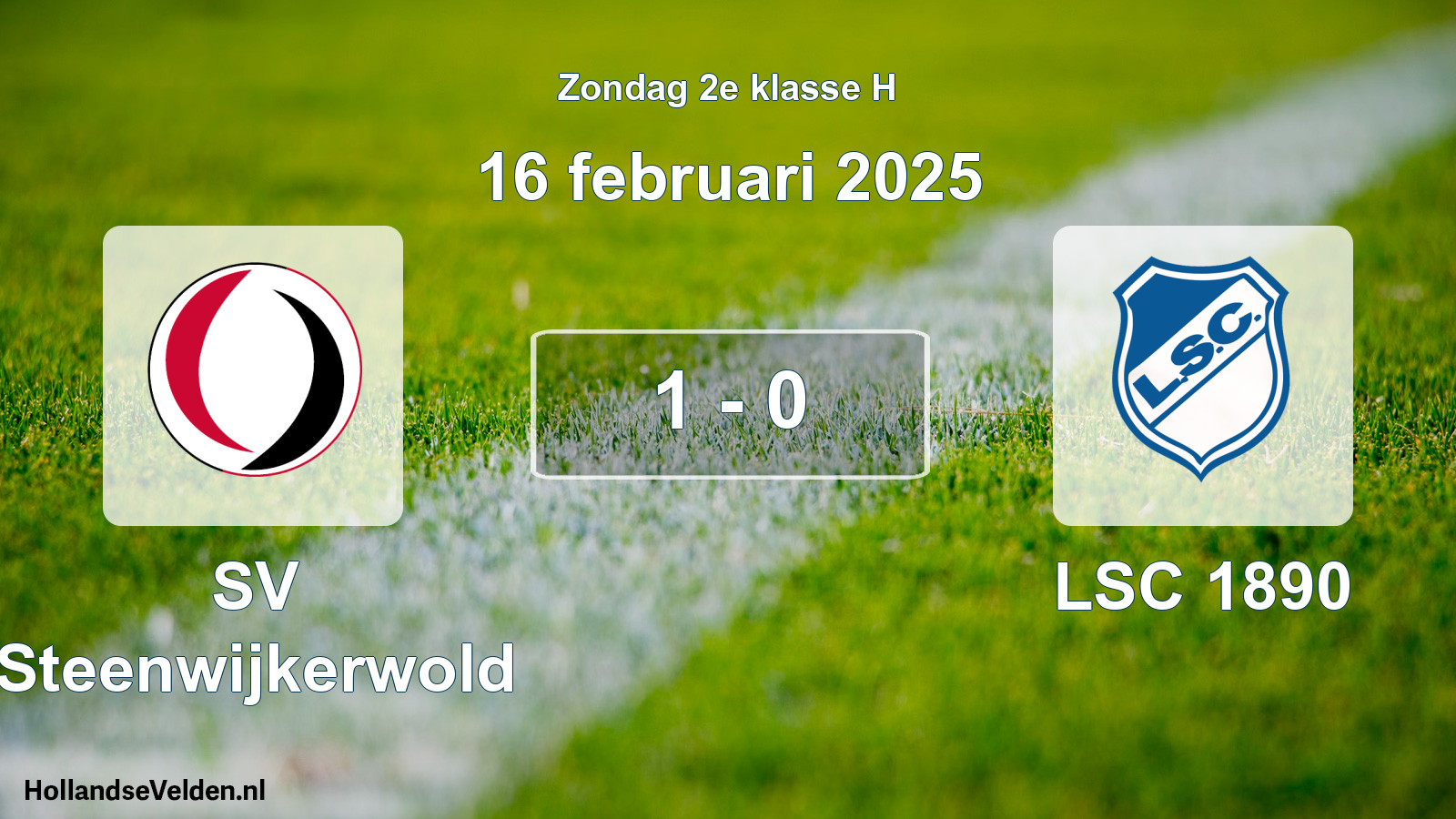 Total number of matches played: SV Steenwijkerwold - LSC 1890 1 - 0 (16 February 2025)