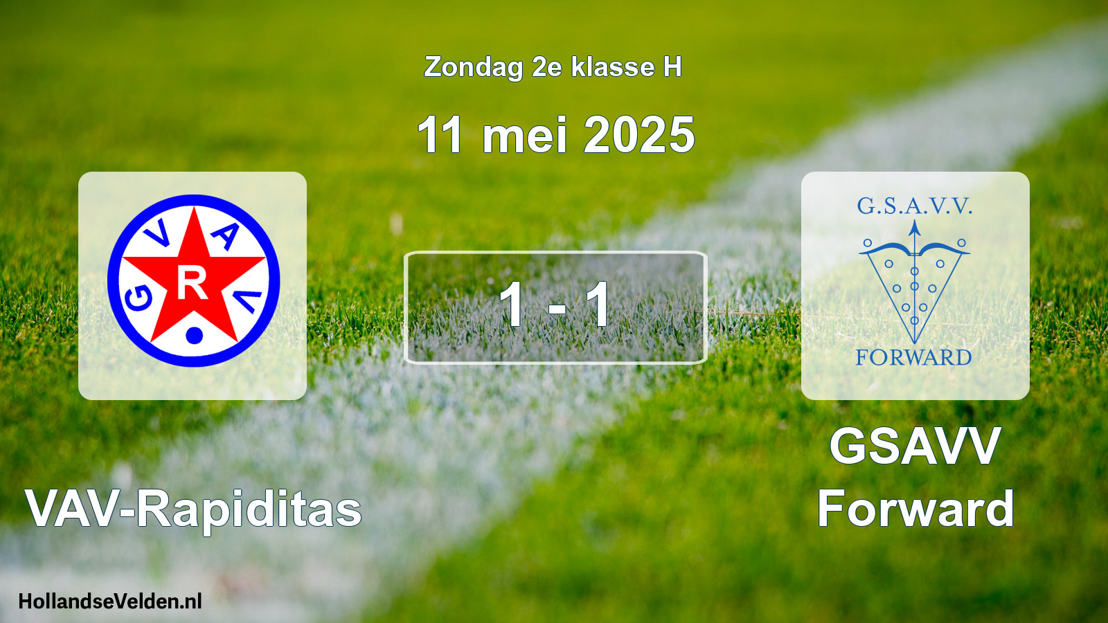 Total number of matches played: GVAV-Rapiditas - GSAVV Forward 1 - 1 (11 May 2025)