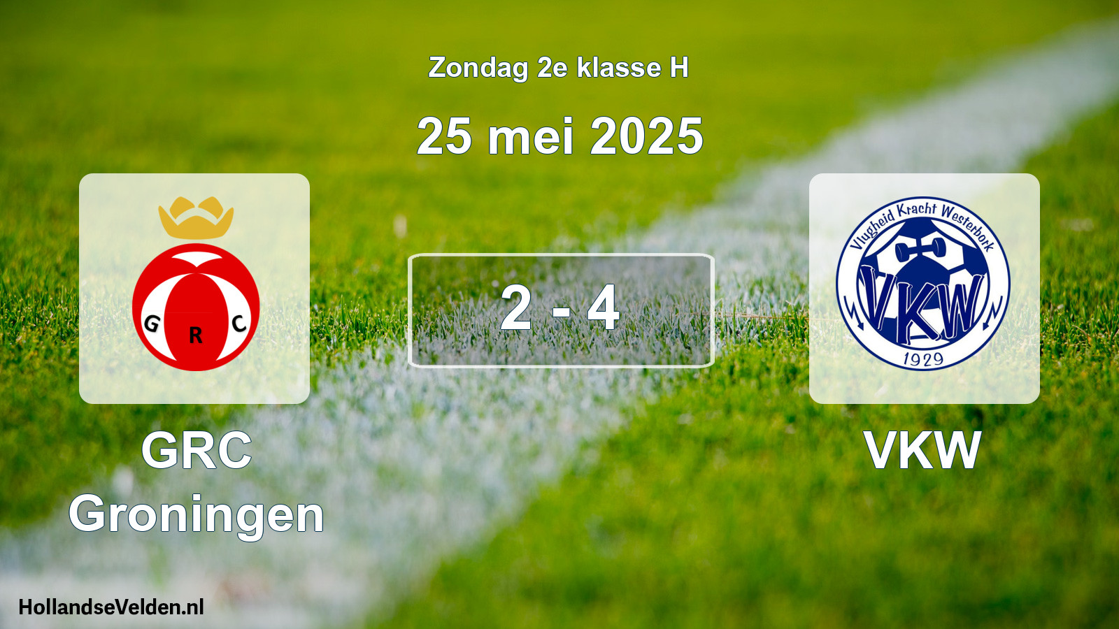 Total number of matches played: GRC Groningen - VKW 2 - 4 (25 May 2025)