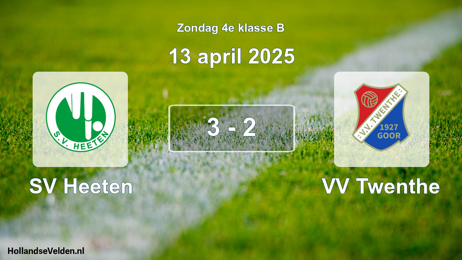 Total number of matches played: SV Heeten - VV Twenthe 3 - 2 (13 April 2025)