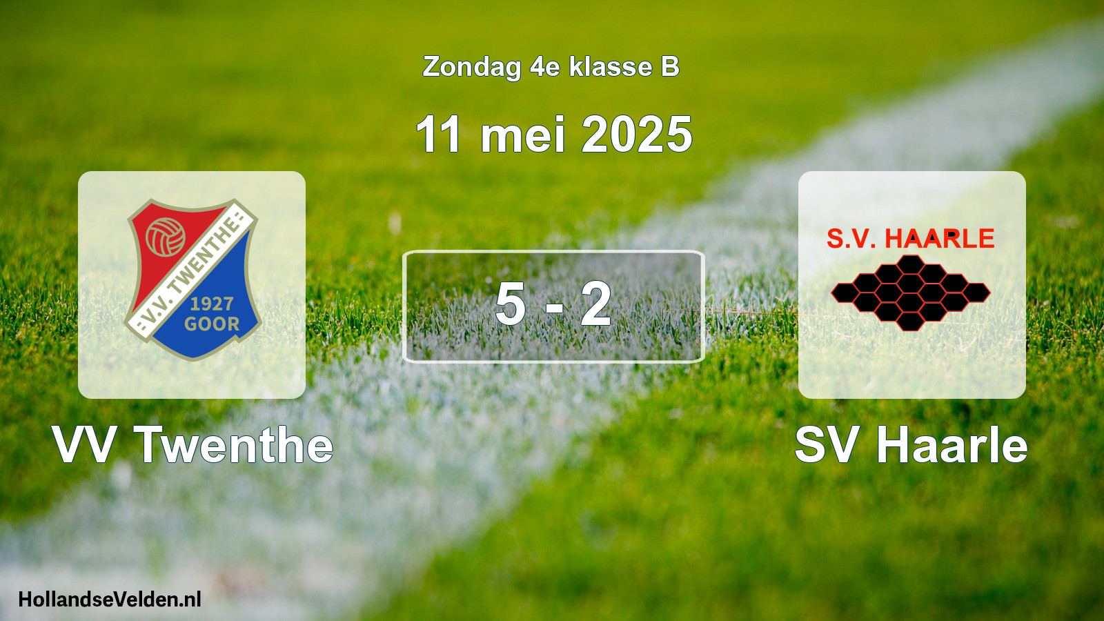 Total number of matches played: VV Twenthe - SV Haarle 5 - 2 (11 May 2025)