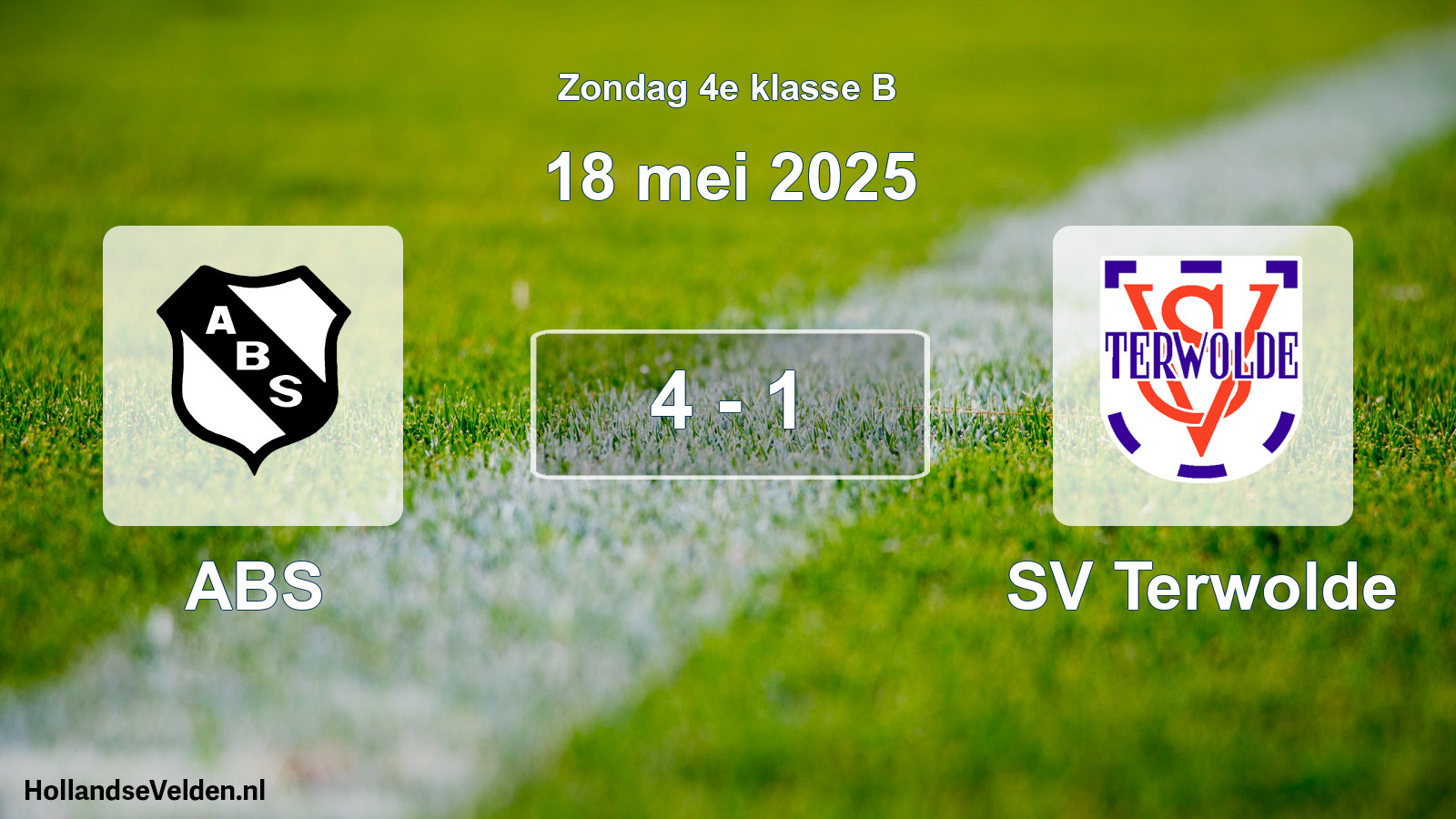 Total number of matches played: ABS - SV Terwolde 4 - 1 (18 May 2025)
