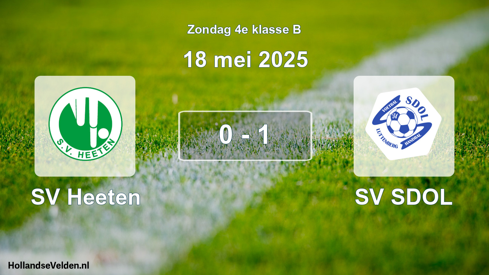 Total number of matches played: SV Heeten - SV SDOL 0 - 1 (18 May 2025)