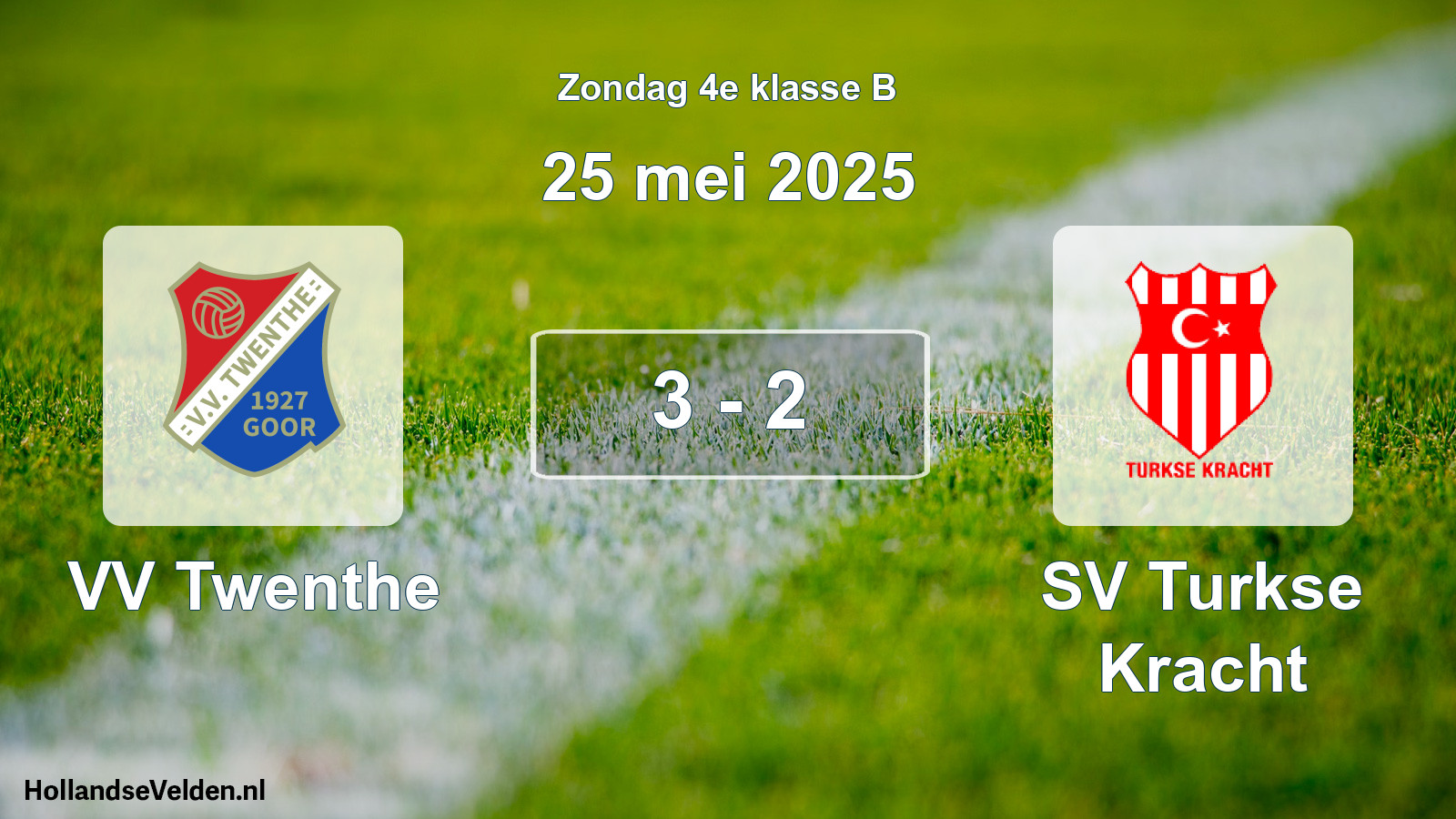 Total number of matches played: VV Twenthe - SV Turkse Kracht 3 - 2 (25 May 2025)