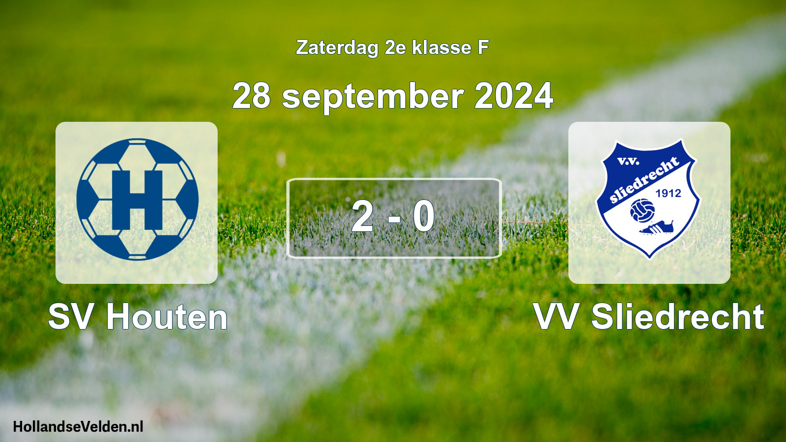 Total number of matches played: SV Houten - VV Sliedrecht 2 - 0 (28 September 2024)