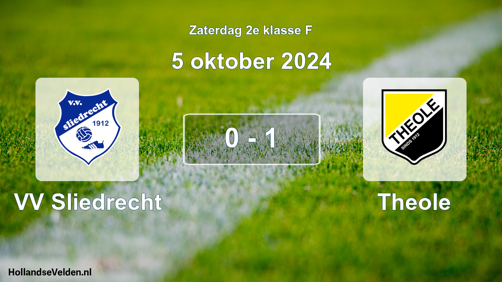 Total number of matches played: VV Sliedrecht - Theole 0 - 1 (5 October 2024)
