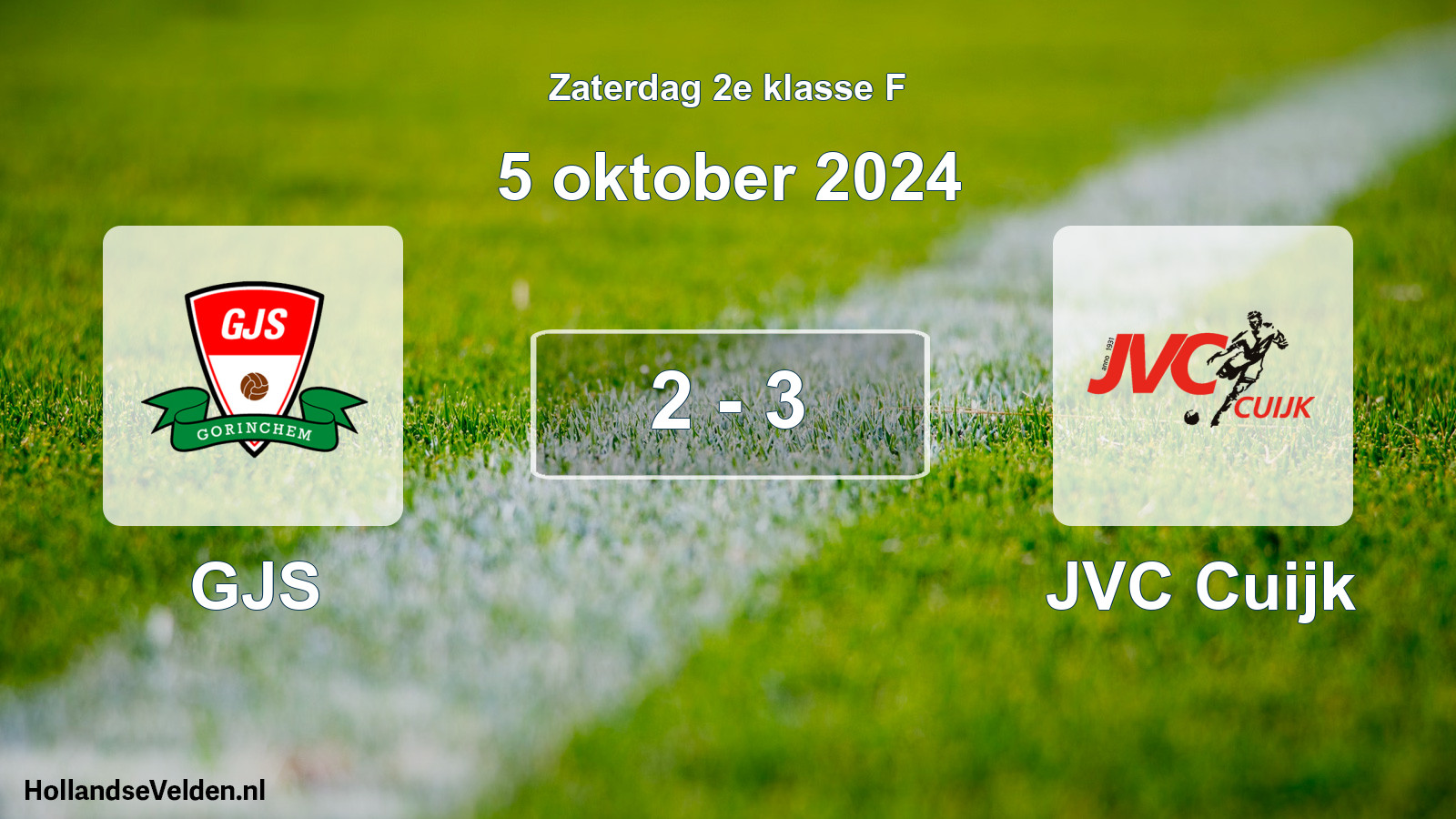Total number of matches played: GJS - JVC Cuijk 2 - 3 (5 October 2024)