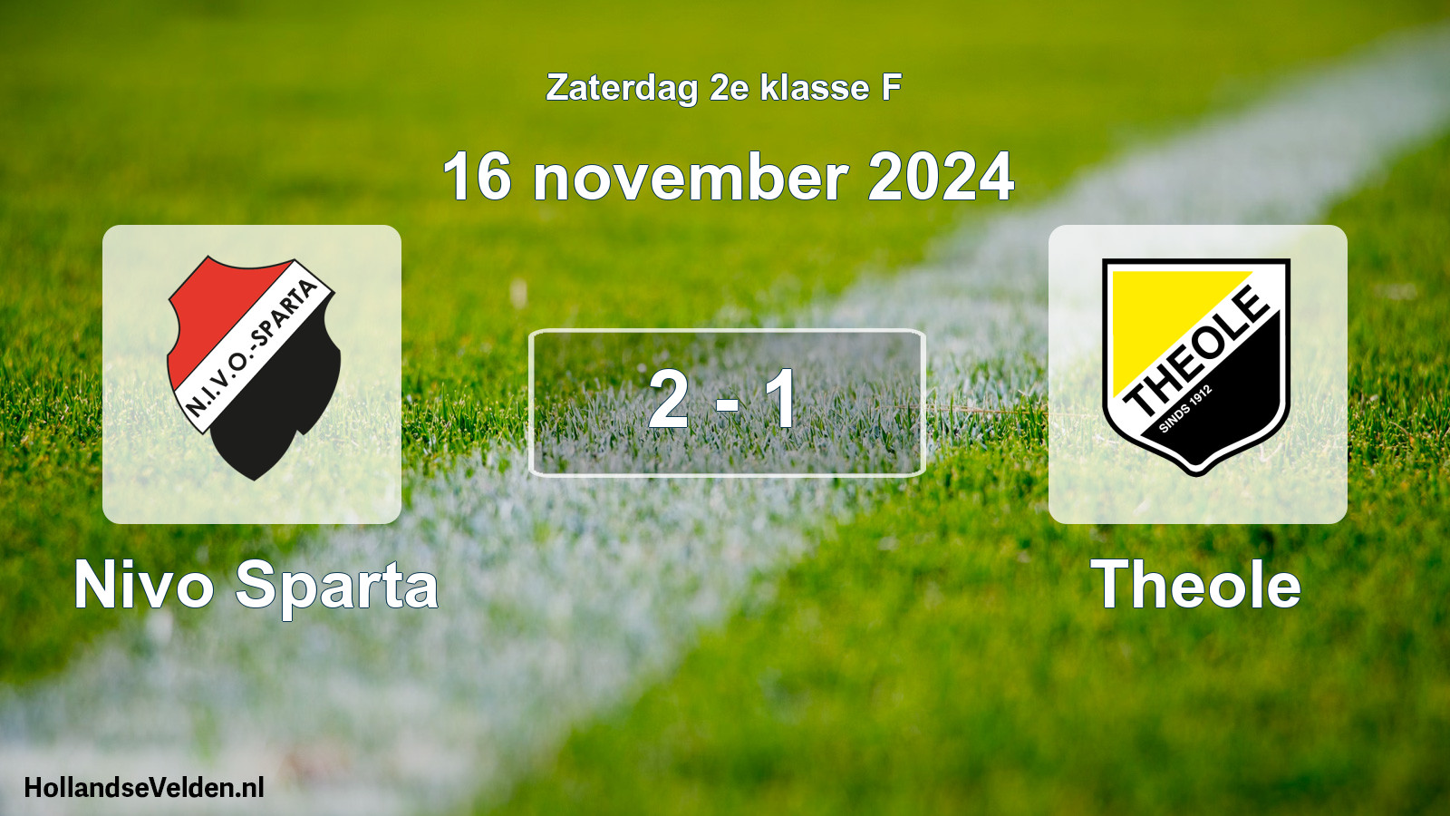 Total number of matches played: Nivo Sparta - Theole 2 - 1 (16 November 2024)