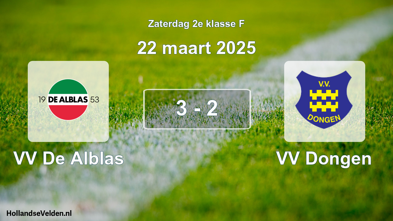 Total number of matches played: VV De Alblas - VV Dongen 3 - 2 (22 March 2025)