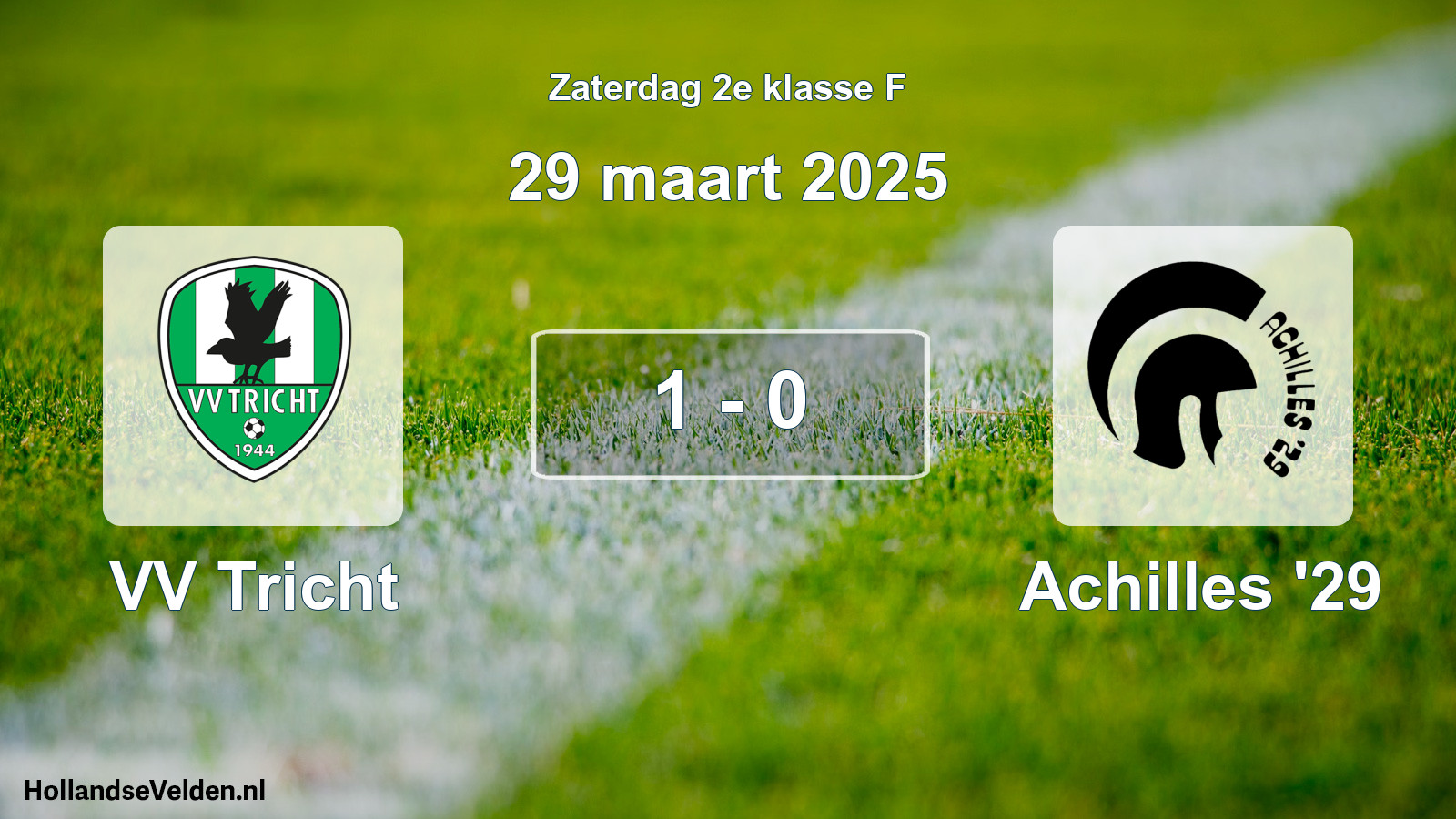 Total number of matches played: VV Tricht - Achilles '29 1 - 0 (29 March 2025)