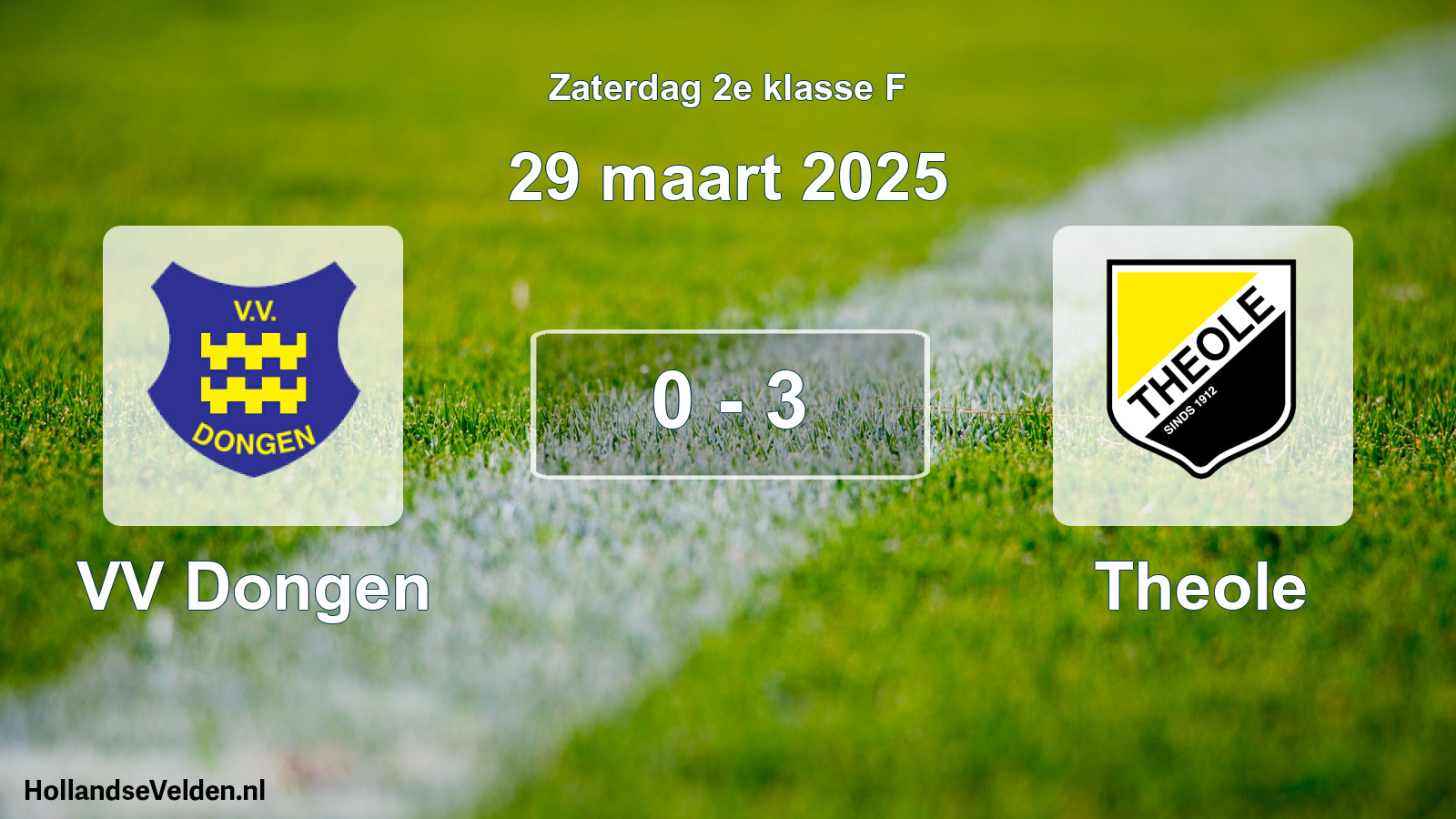 Total number of matches played: VV Dongen - Theole 0 - 3 (29 March 2025)