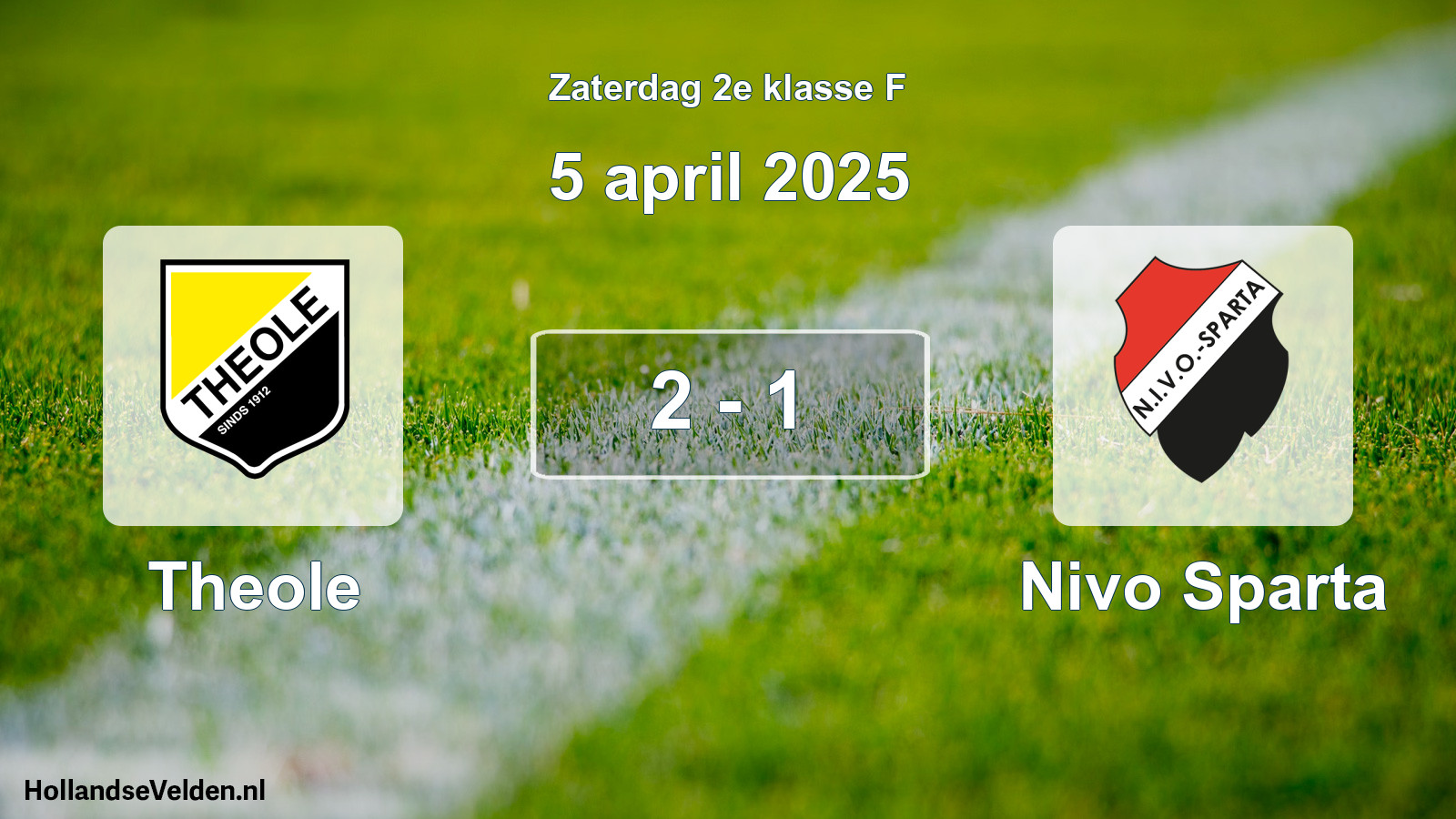 Total number of matches played: Theole - Nivo Sparta 2 - 1 (5 April 2025)