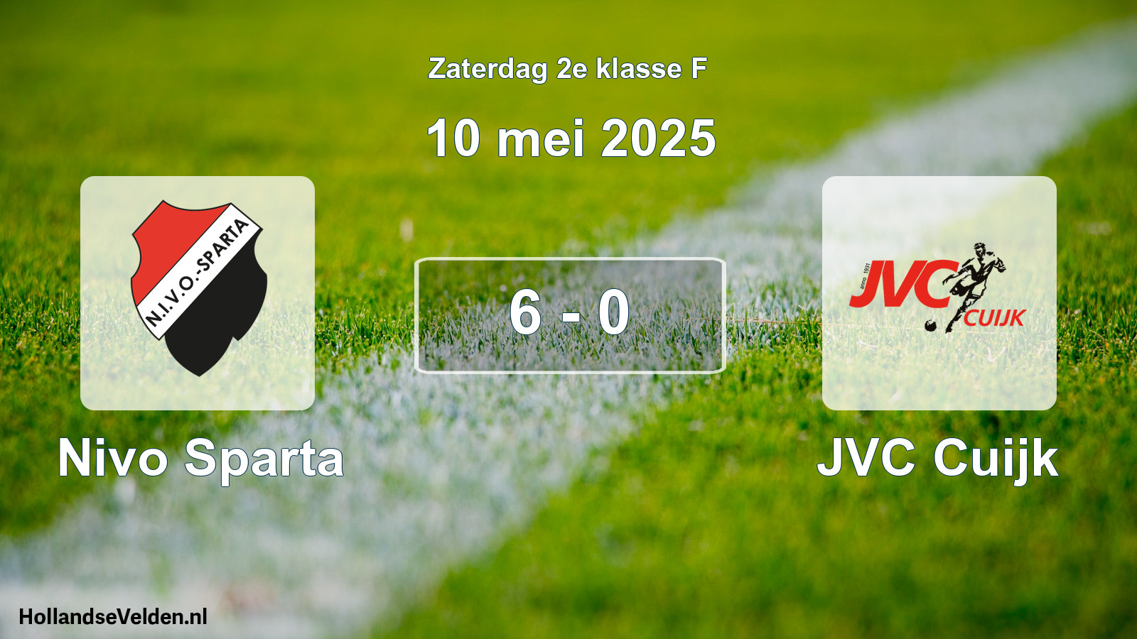 Total number of matches played: Nivo Sparta - JVC Cuijk 6 - 0 (10 May 2025)
