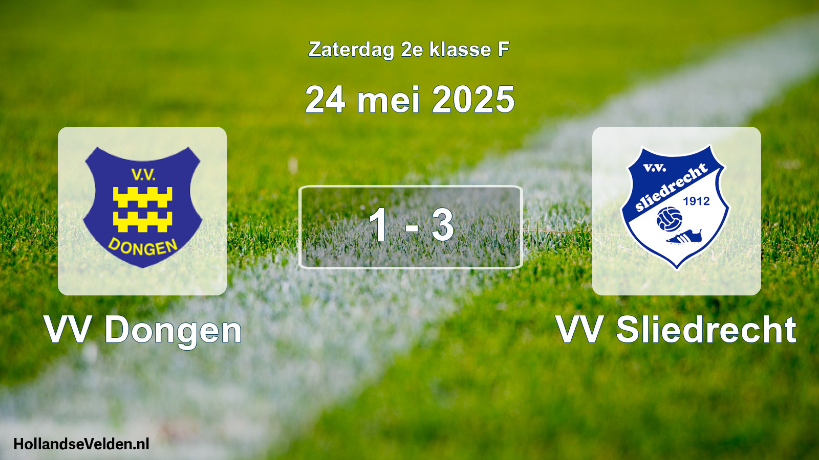 Total number of matches played: VV Dongen - VV Sliedrecht 1 - 3 (24 May 2025)