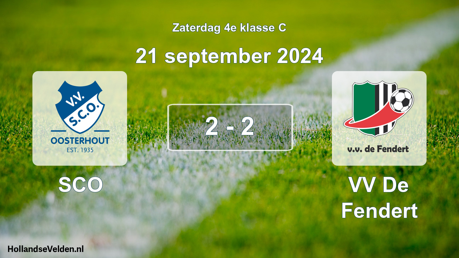 Total number of matches played: SCO - VV De Fendert 2 - 2 (21 September 2024)