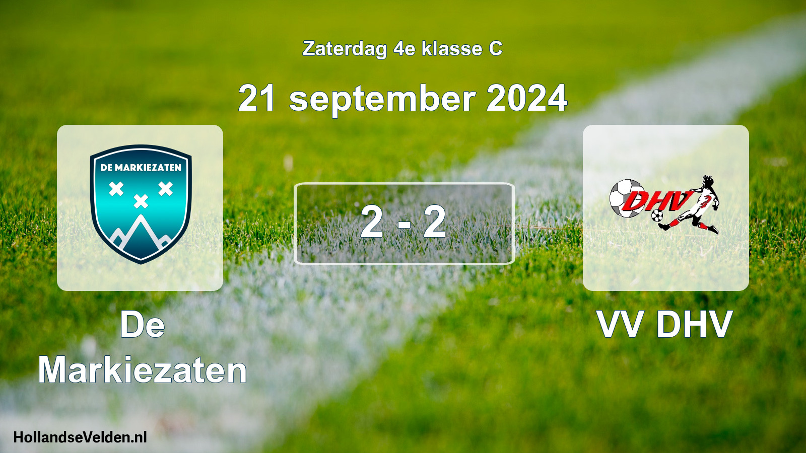 Total number of matches played: De Markiezaten - VV DHV 2 - 2 (21 September 2024)