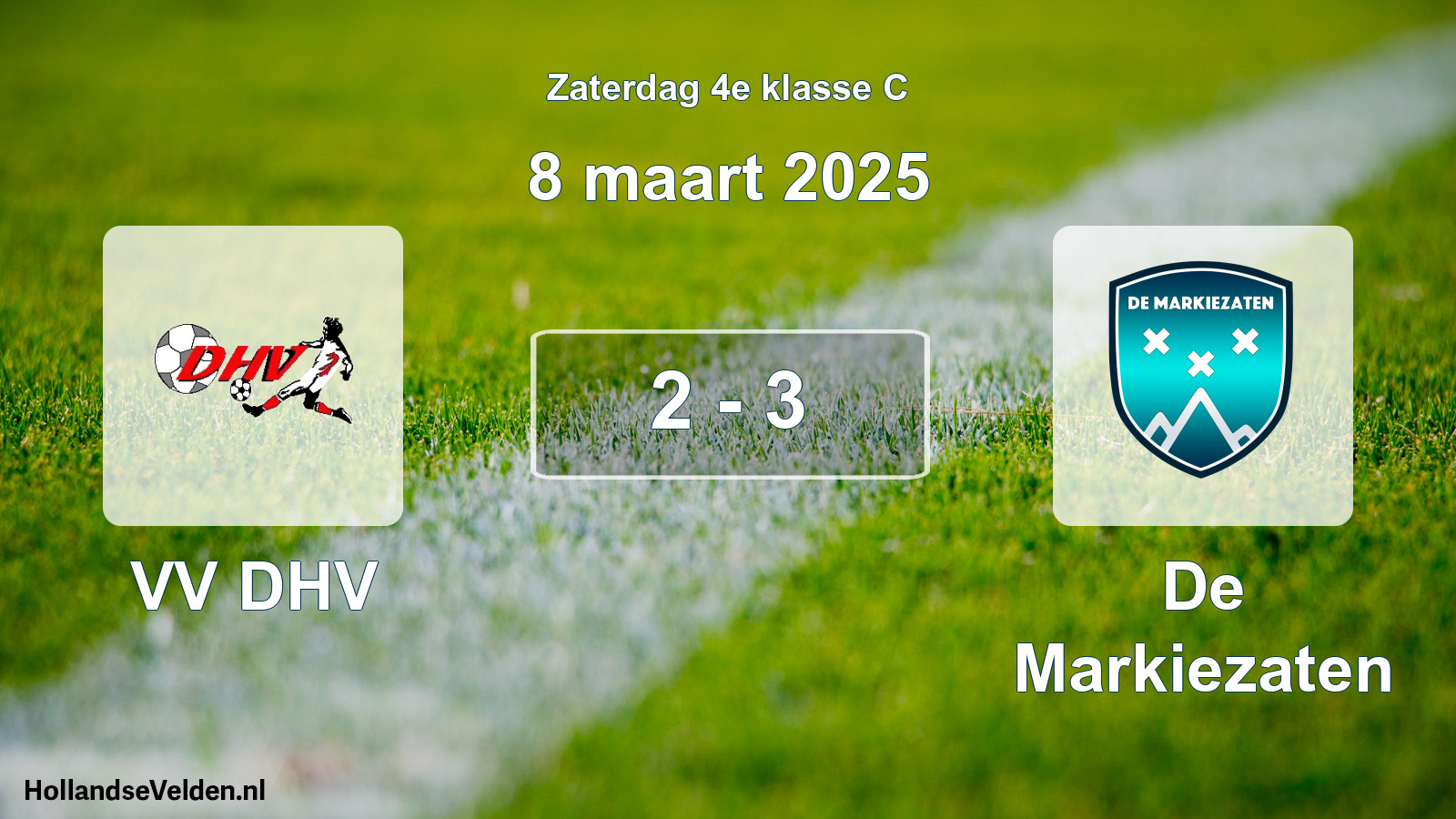 Total number of matches played: VV DHV - De Markiezaten 2 - 3 (8 March 2025)