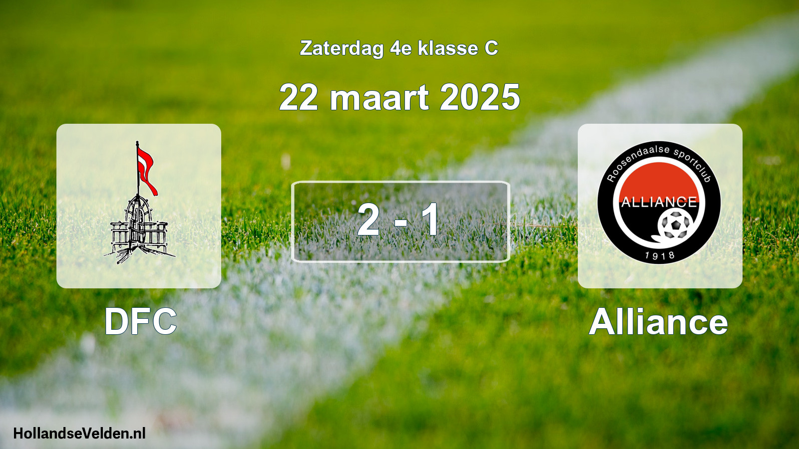 Total number of matches played: DFC - Alliance 2 - 1 (22 March 2025)