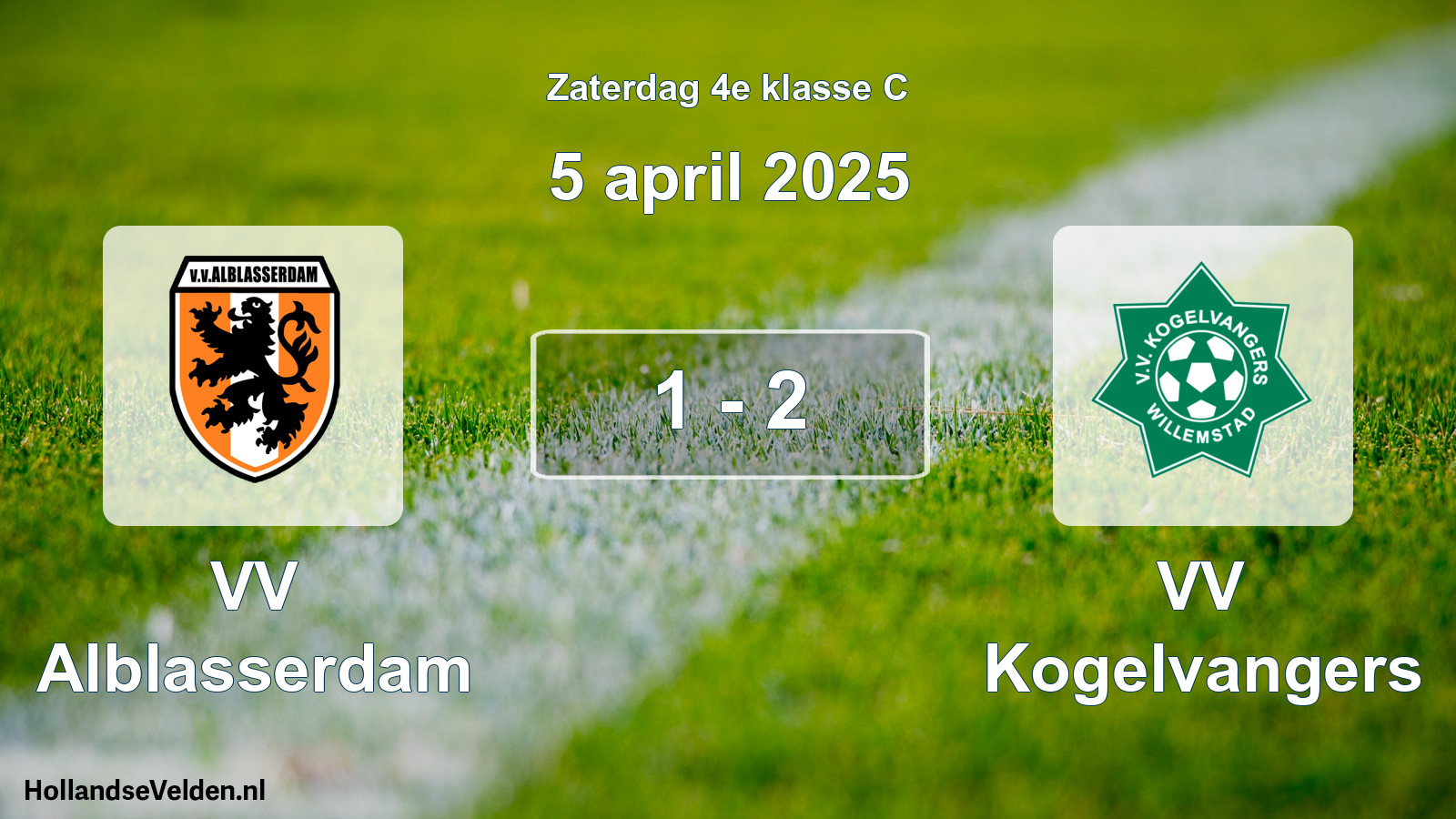 Total number of matches played: VV Alblasserdam - VV Kogelvangers 1 - 2 (5 April 2025)