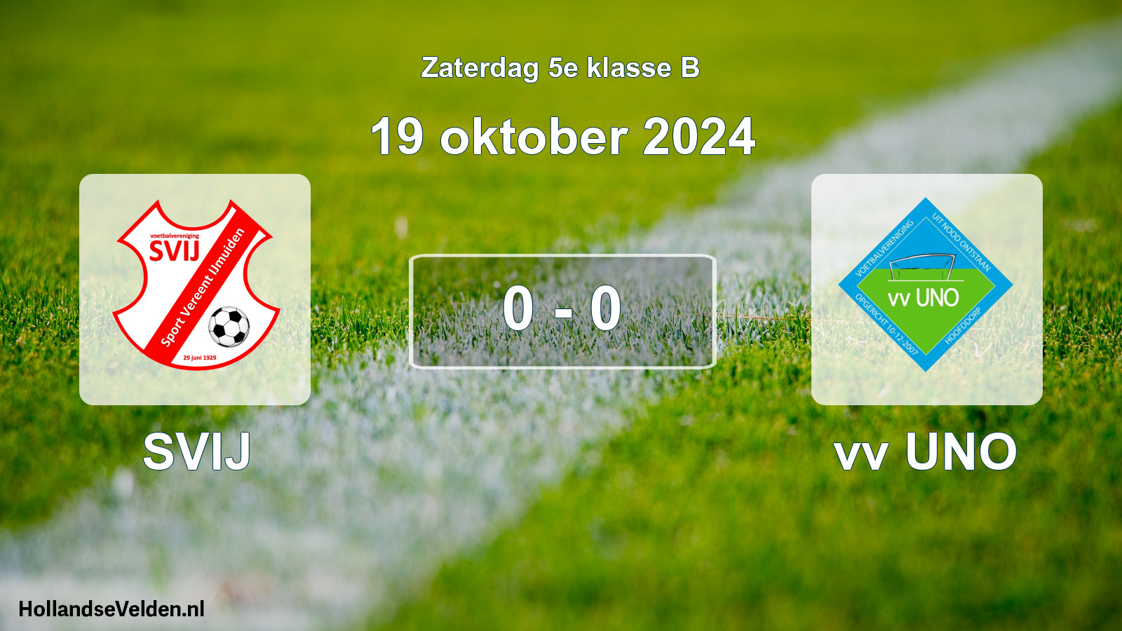 Total number of matches played: SVIJ - vv UNO 0 - 0 (19 October 2024)