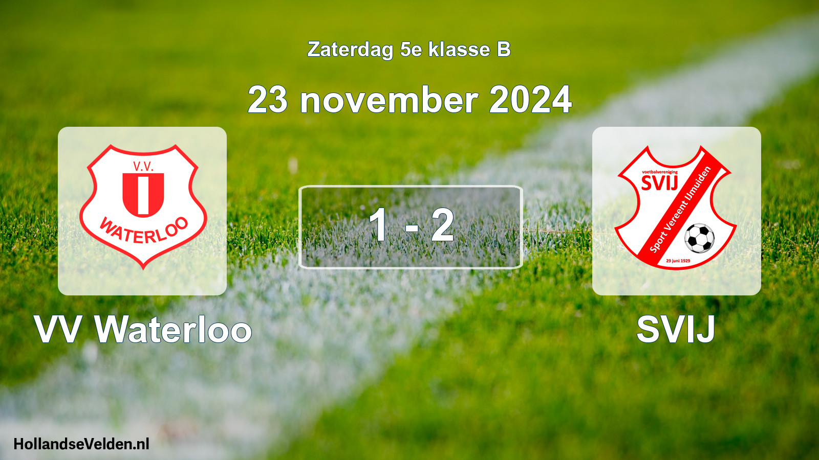 Total number of matches played: VV Waterloo - SVIJ 1 - 2 (23 November 2024)