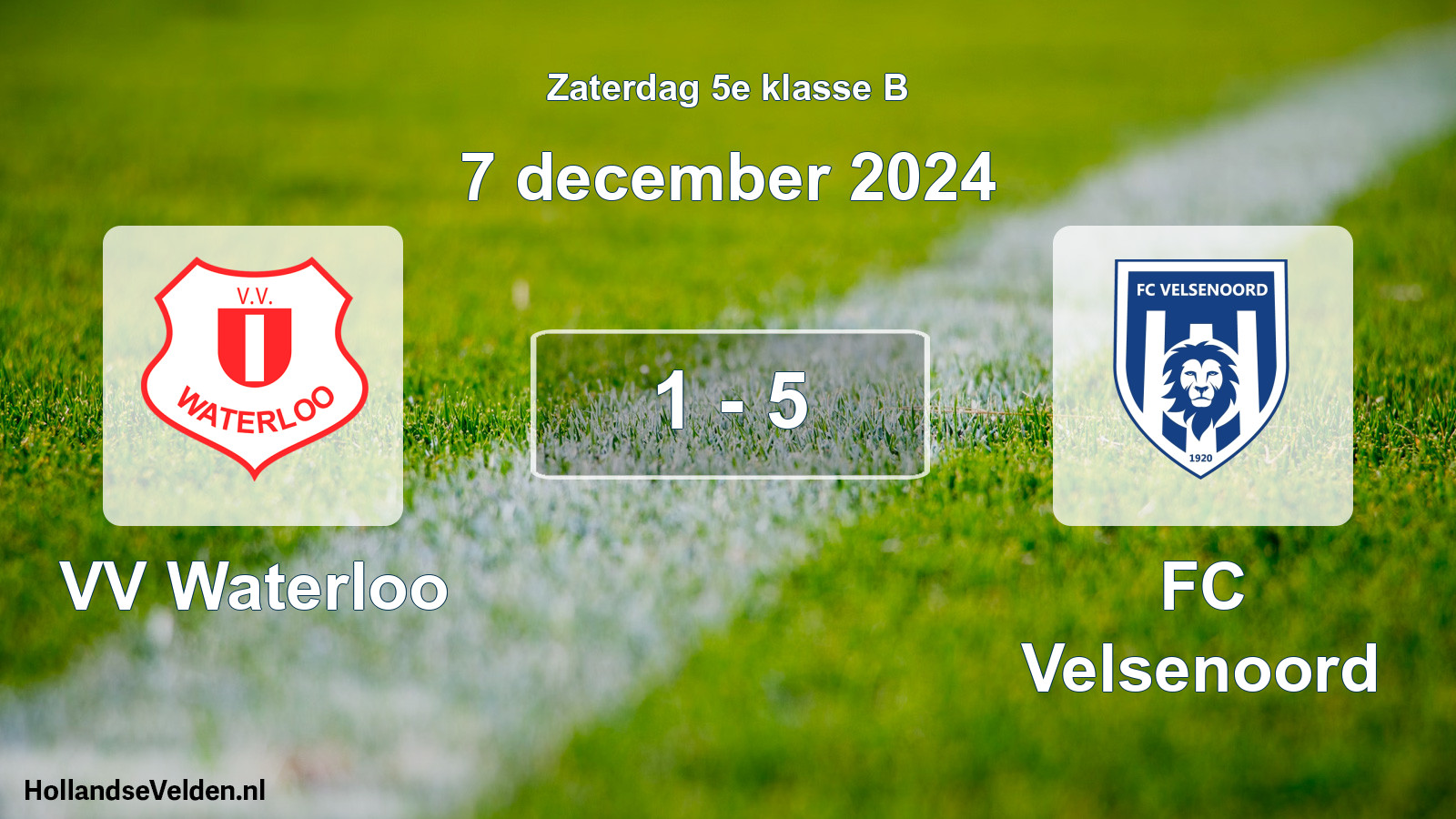 Total number of matches played: VV Waterloo - FC Velsenoord 1 - 5 (7 December 2024)