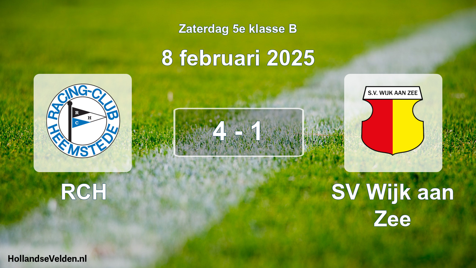 Total number of matches played: RCH - SV Wijk aan Zee 4 - 1 (8 February 2025)