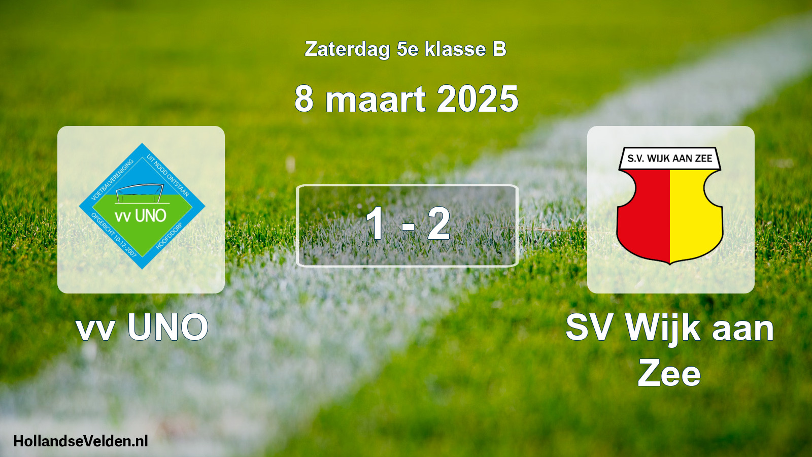 Total number of matches played: vv UNO - SV Wijk aan Zee 1 - 2 (8 March 2025)
