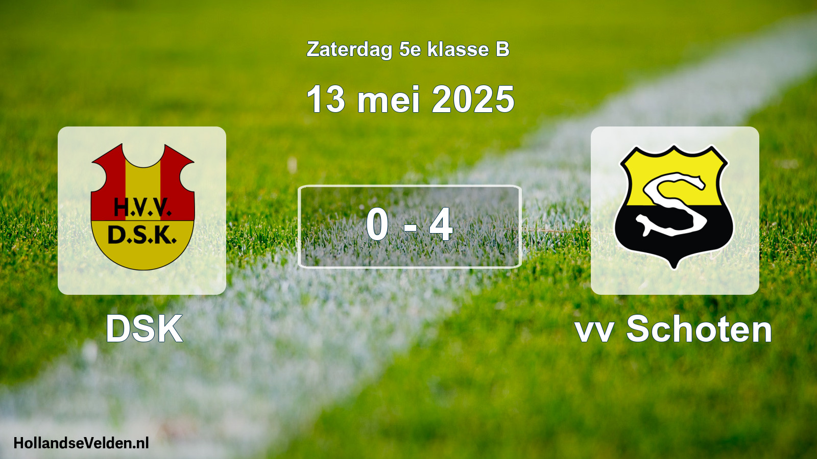 Total number of matches played: DSK - vv Schoten 0 - 4 (13 May 2025)