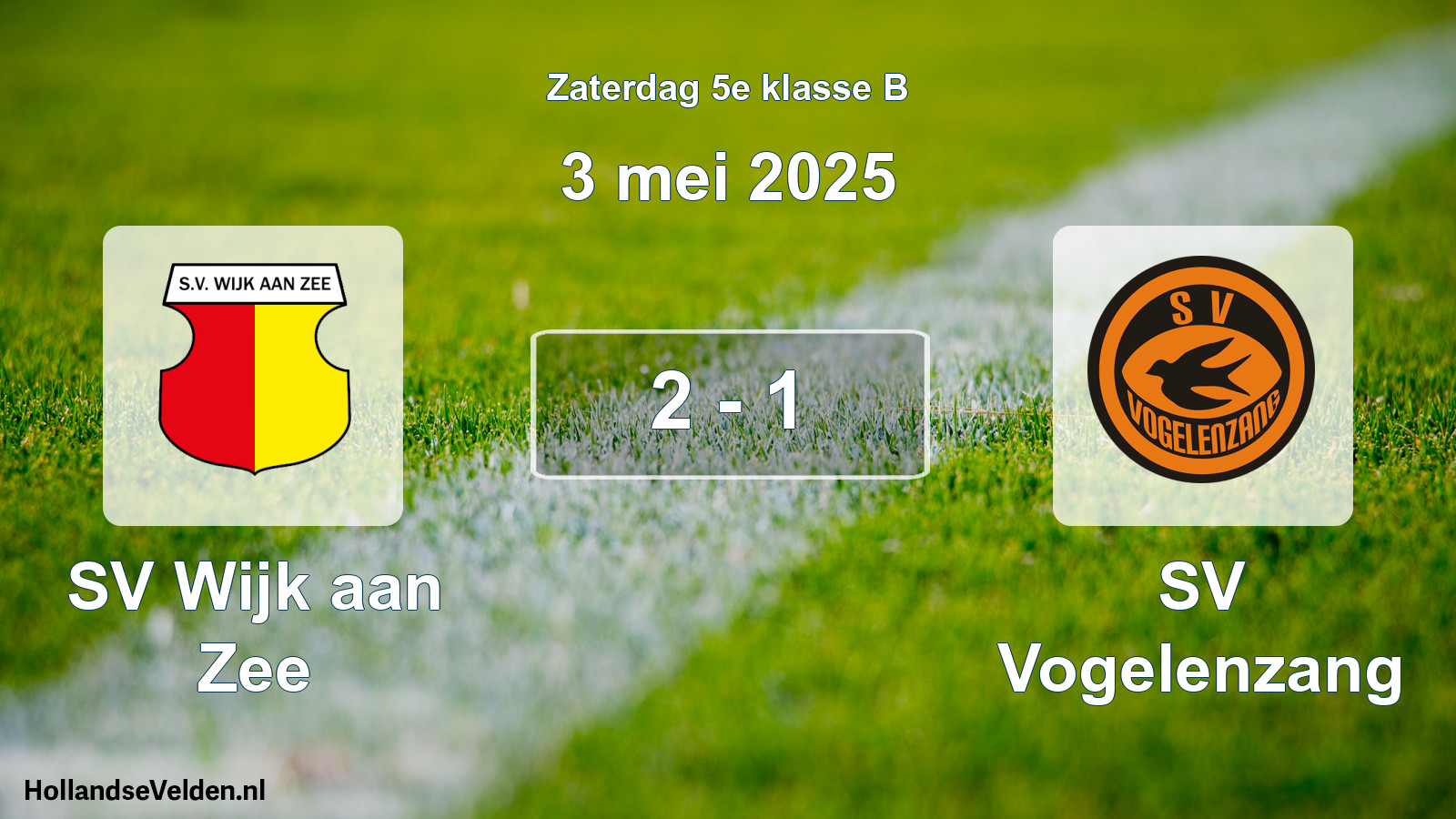 Total number of matches played: SV Wijk aan Zee - SV Vogelenzang 2 - 1 (3 May 2025)