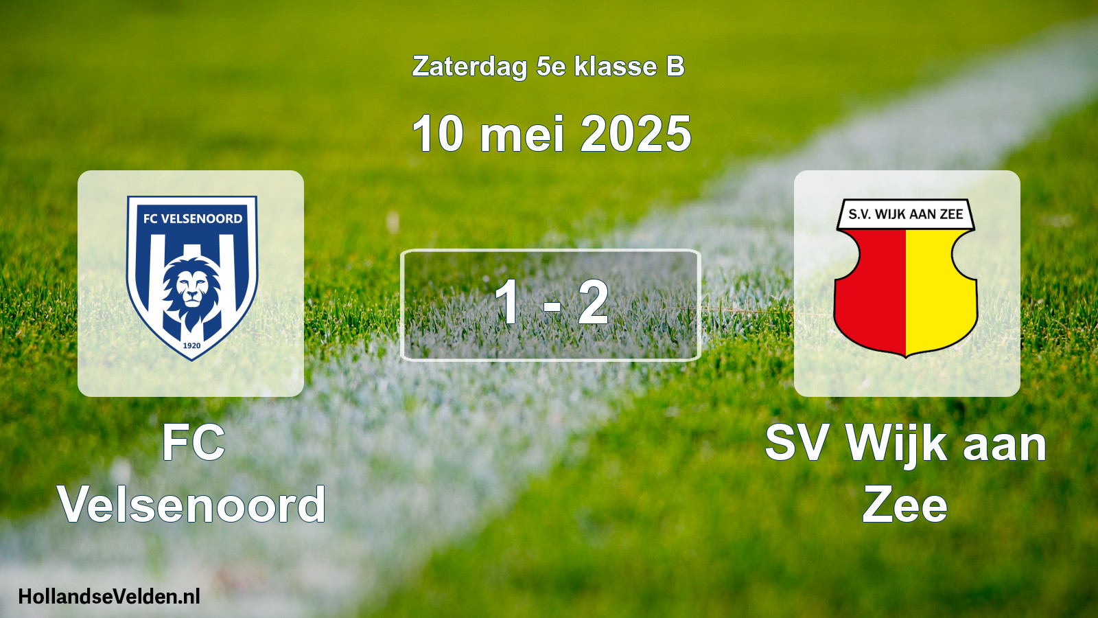 Total number of matches played: FC Velsenoord - SV Wijk aan Zee 1 - 2 (10 May 2025)