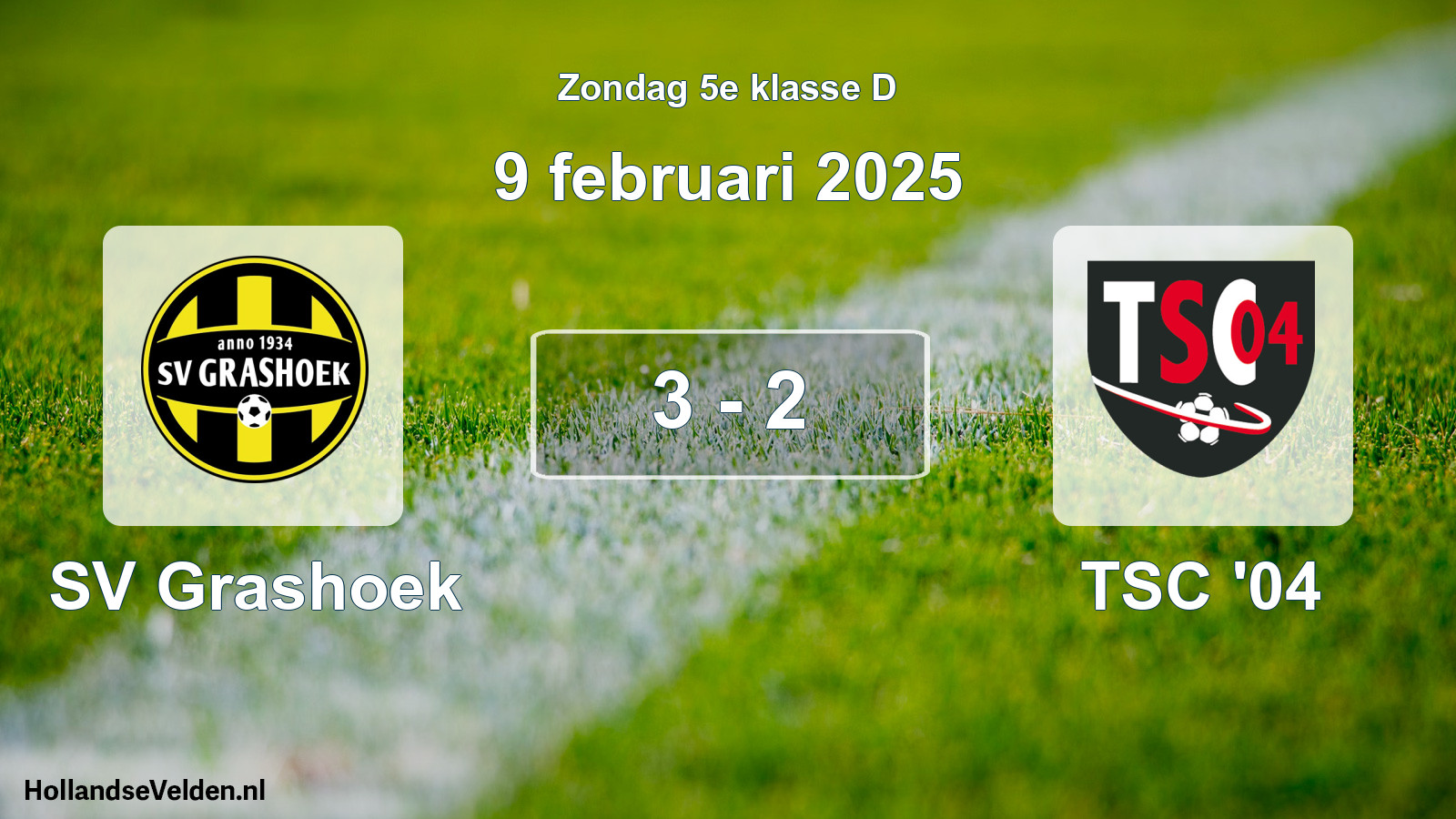 Total number of matches played: SV Grashoek - TSC '04 3 - 2 (9 February 2025)