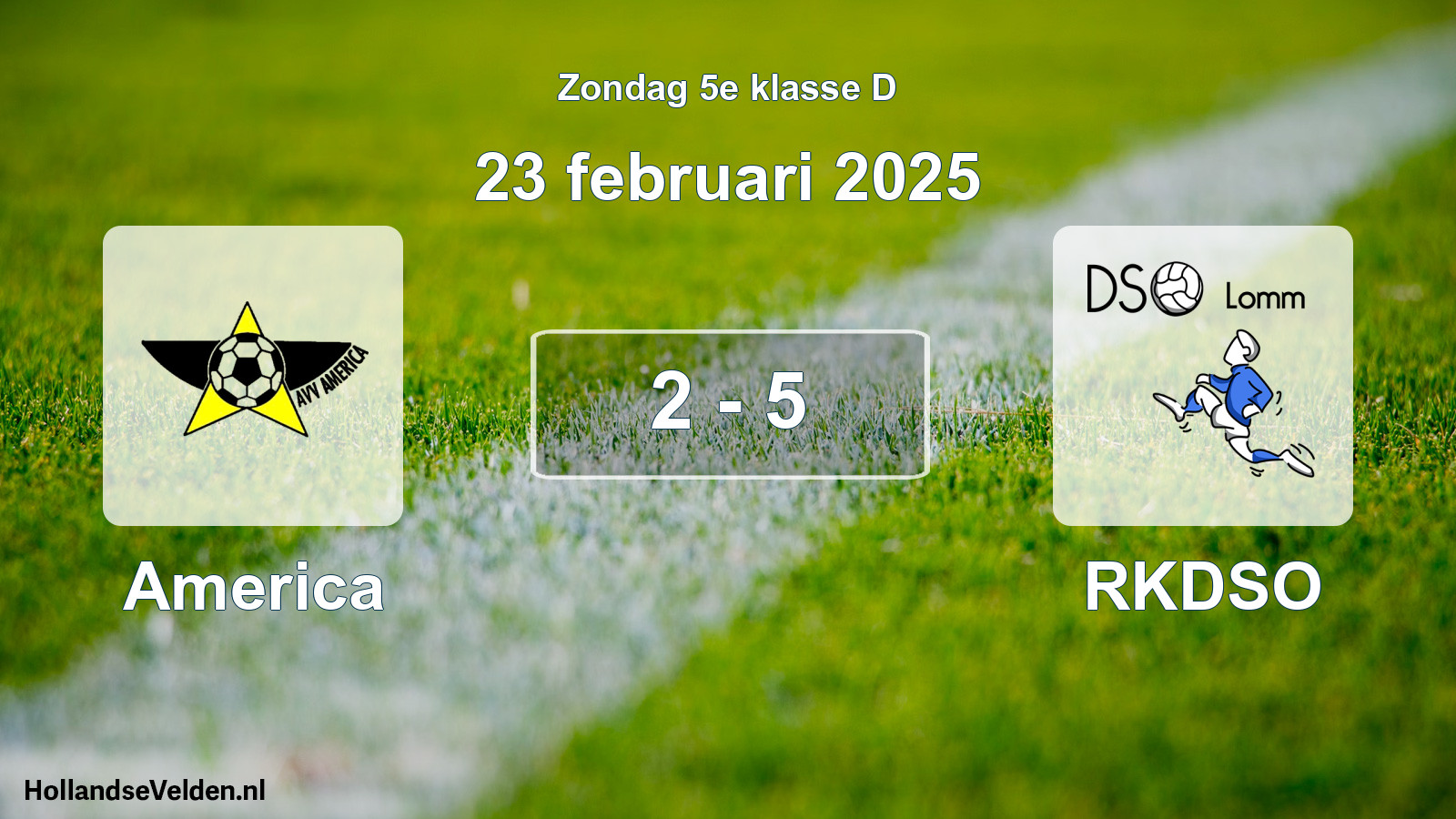 Total number of matches played: America - RKDSO 2 - 5 (23 February 2025)