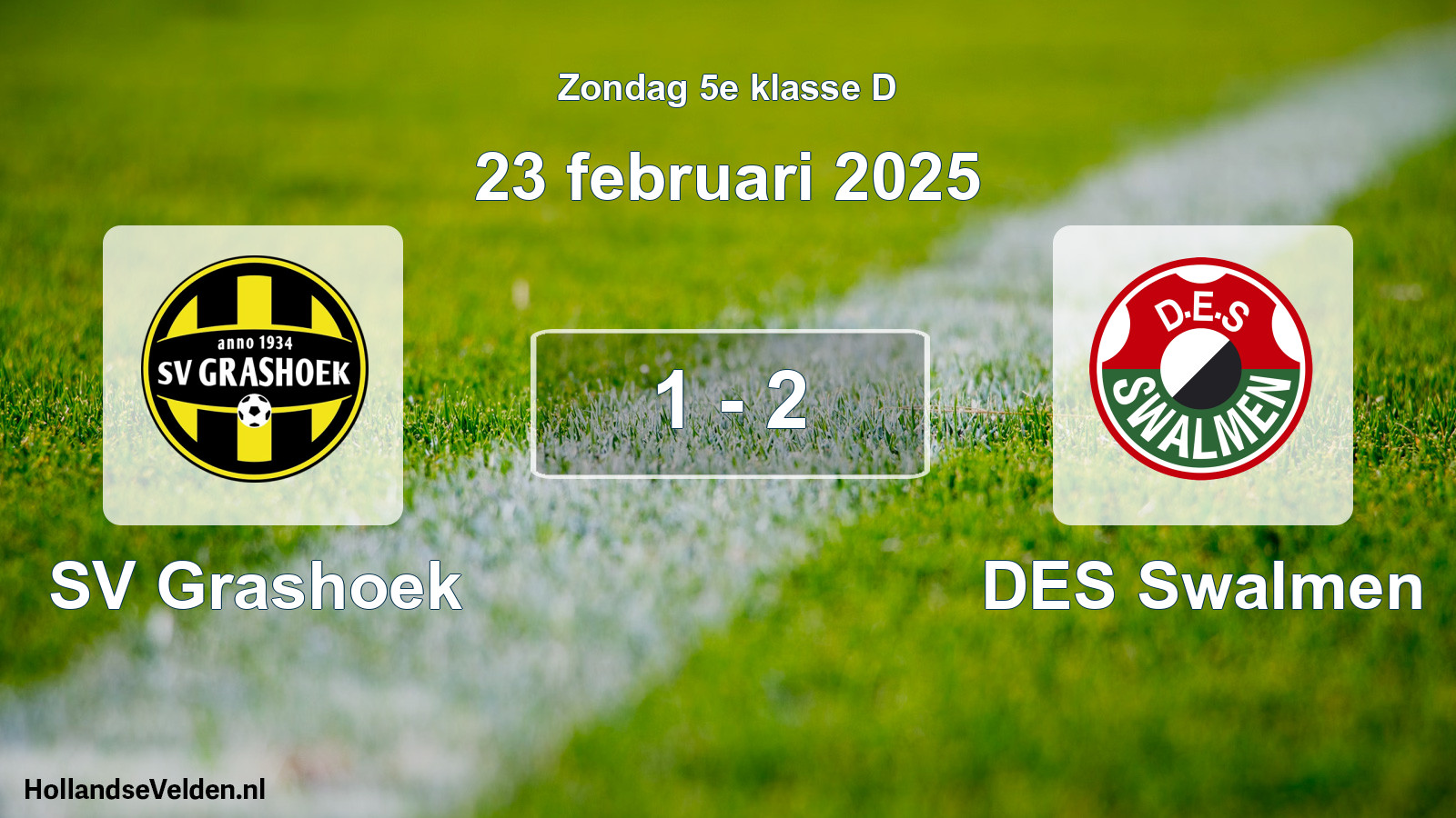 Total number of matches played: SV Grashoek - DES Swalmen 1 - 2 (23 February 2025)