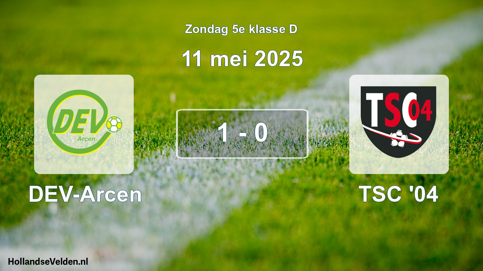 Total number of matches played: DEV-Arcen - TSC '04 1 - 0 (11 May 2025)