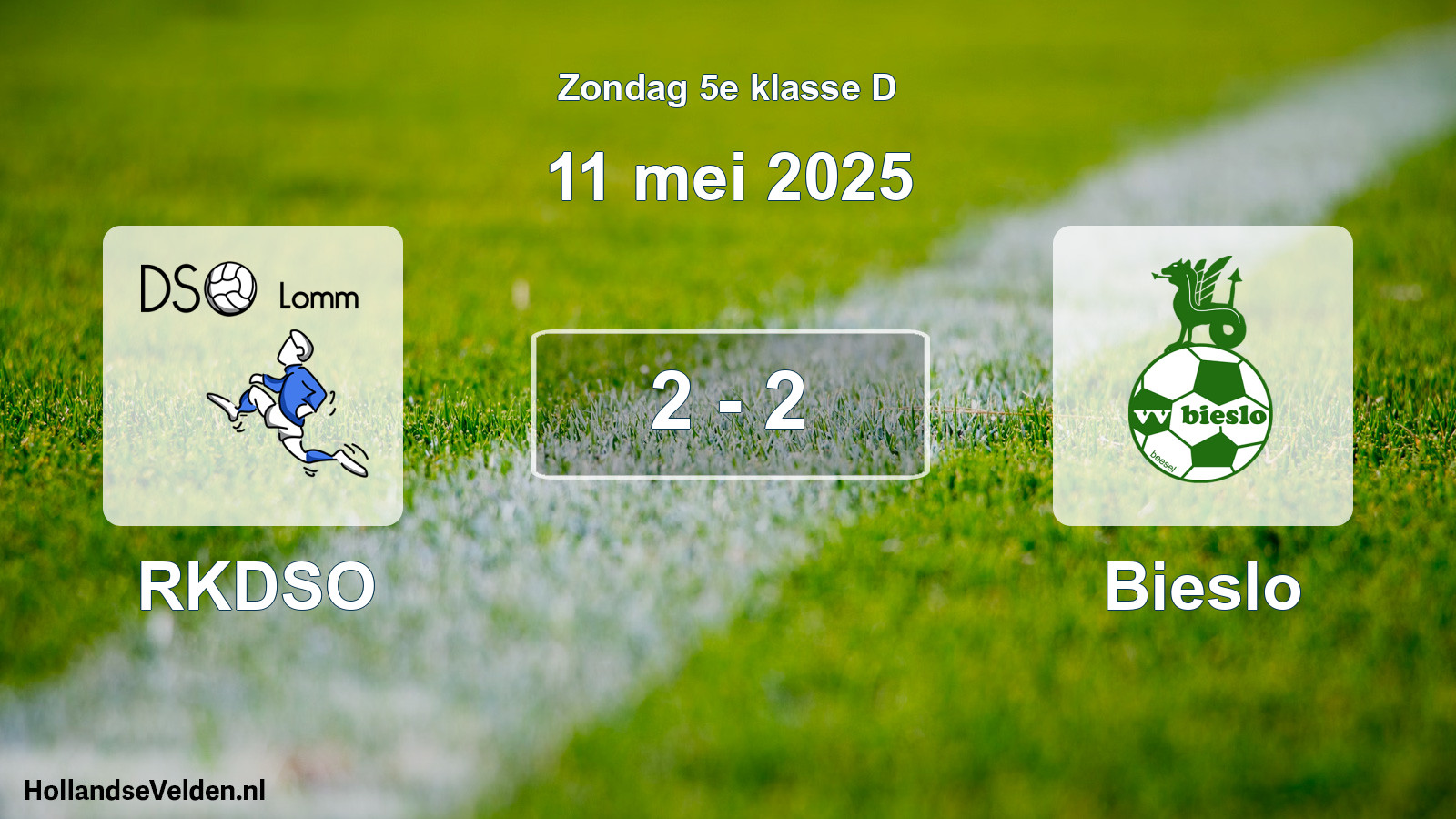 Total number of matches played: RKDSO - Bieslo 2 - 2 (11 May 2025)