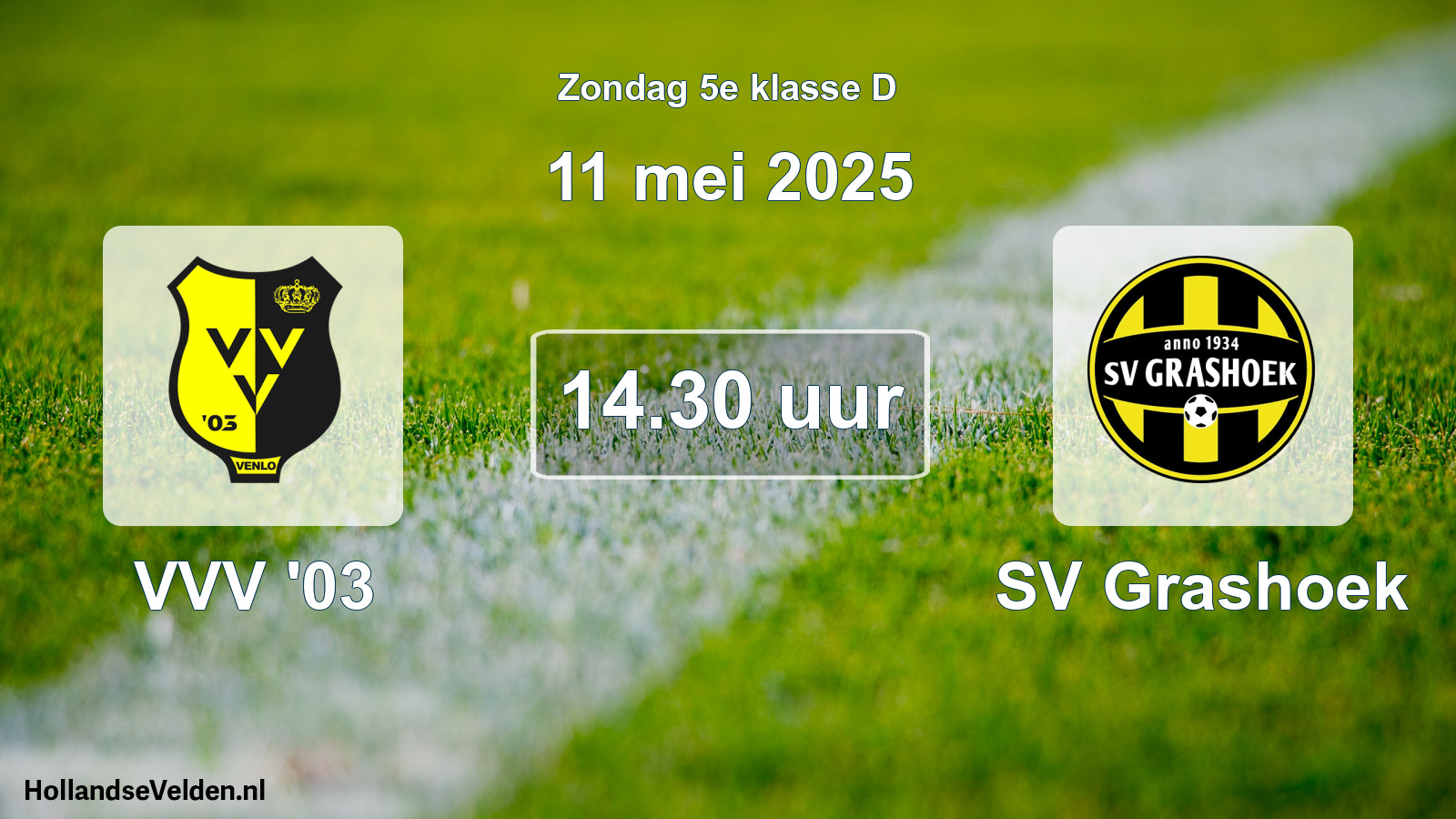 Scheduled Match: VVV '03 - SV Grashoek (11 May 2025)