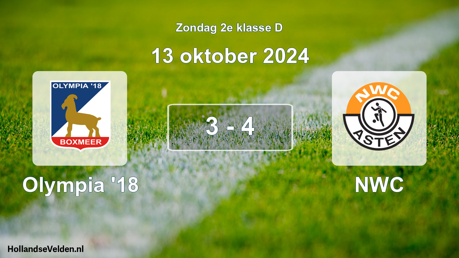 Total number of matches played: Olympia '18 - NWC 3 - 4 (13 October 2024)